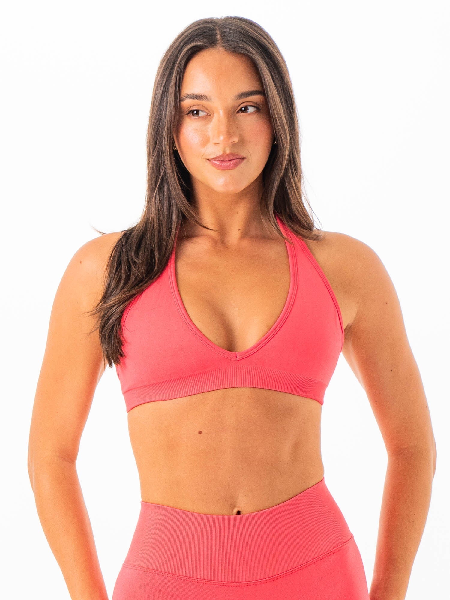 Sculpt Seamless Halter Bra - Watermelon