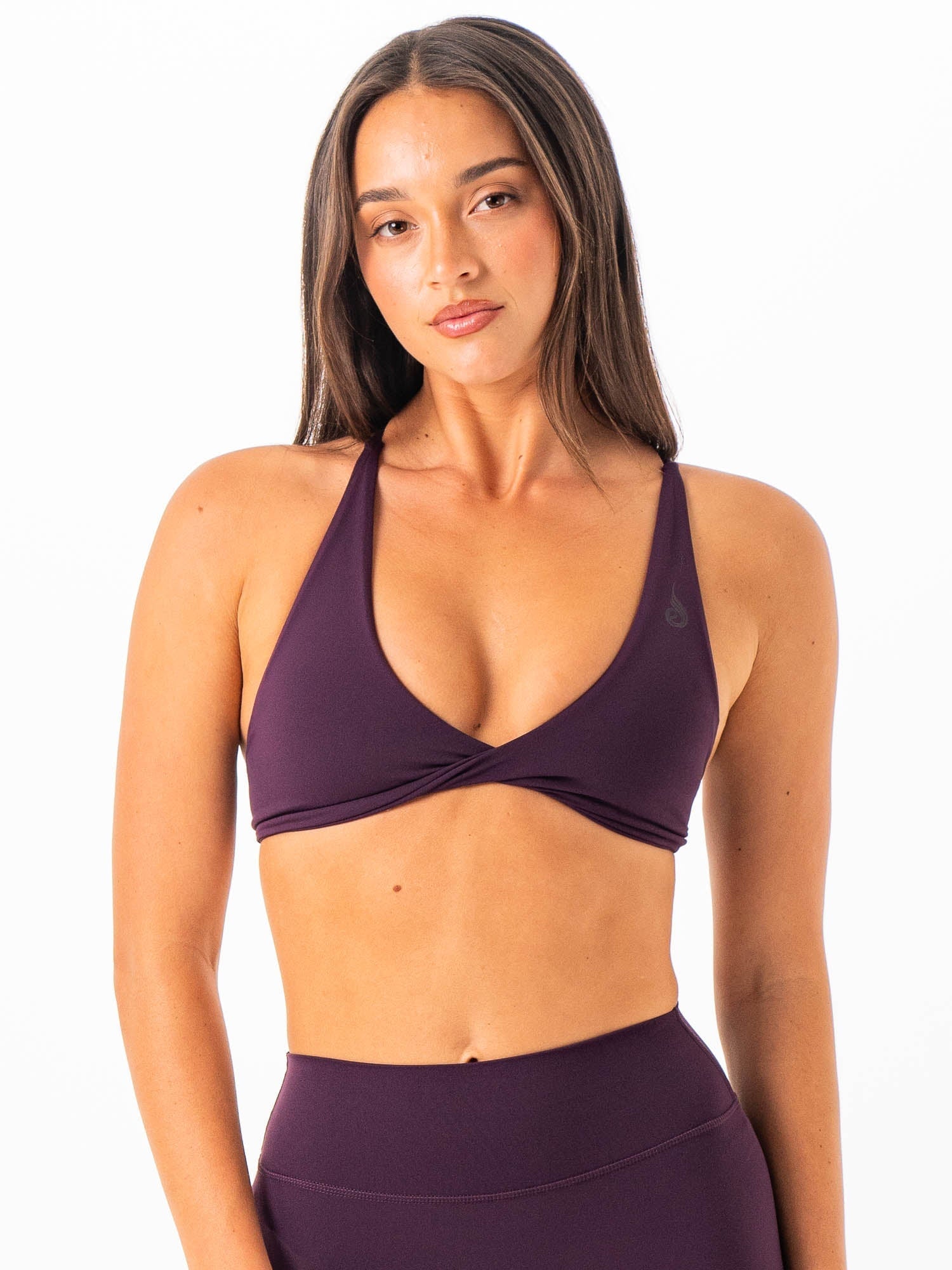 NKD Twist Sports Bra - Merlot