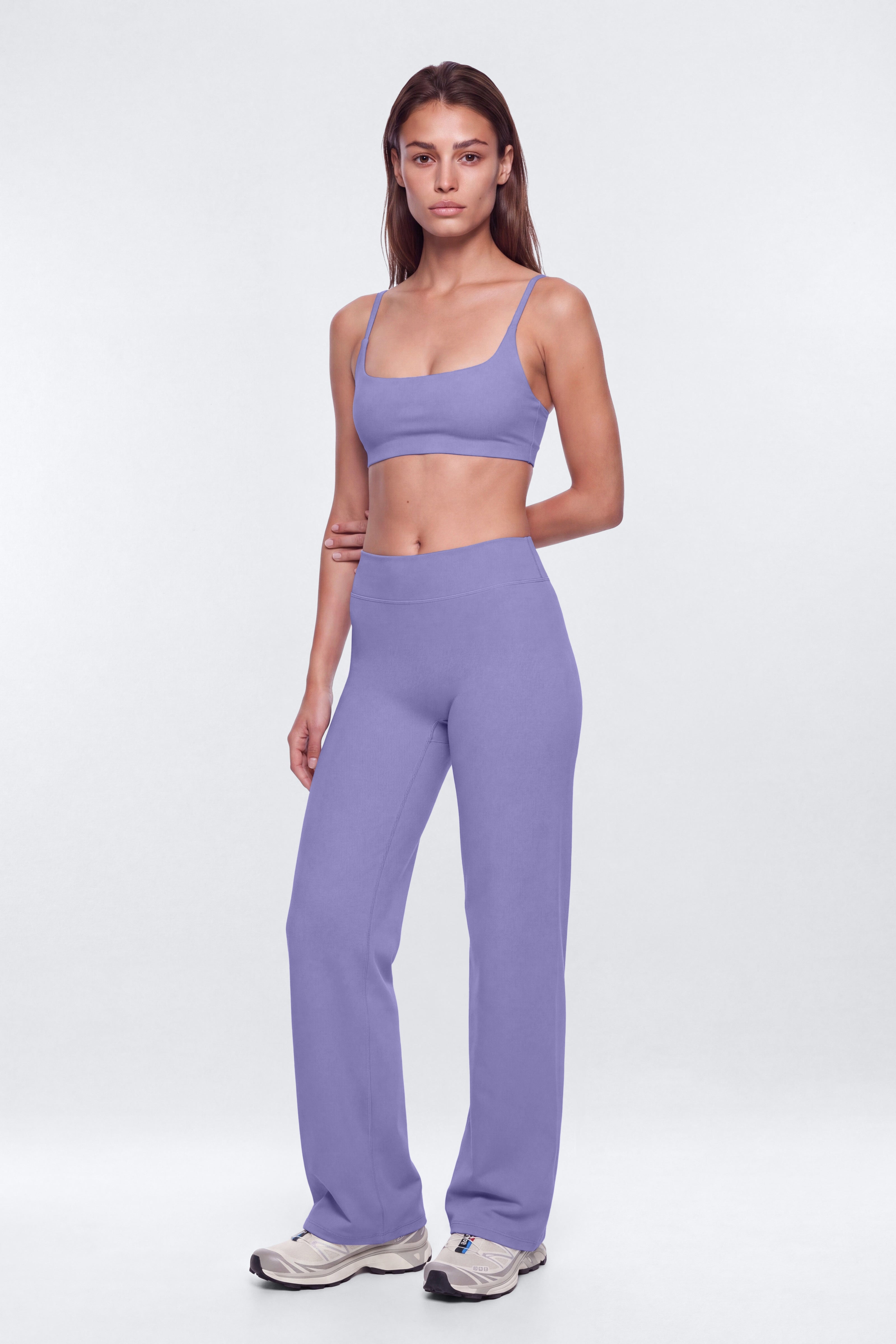 CloudForm™ Studio Low Rise Straight Leg Pants - Midnight Orchid