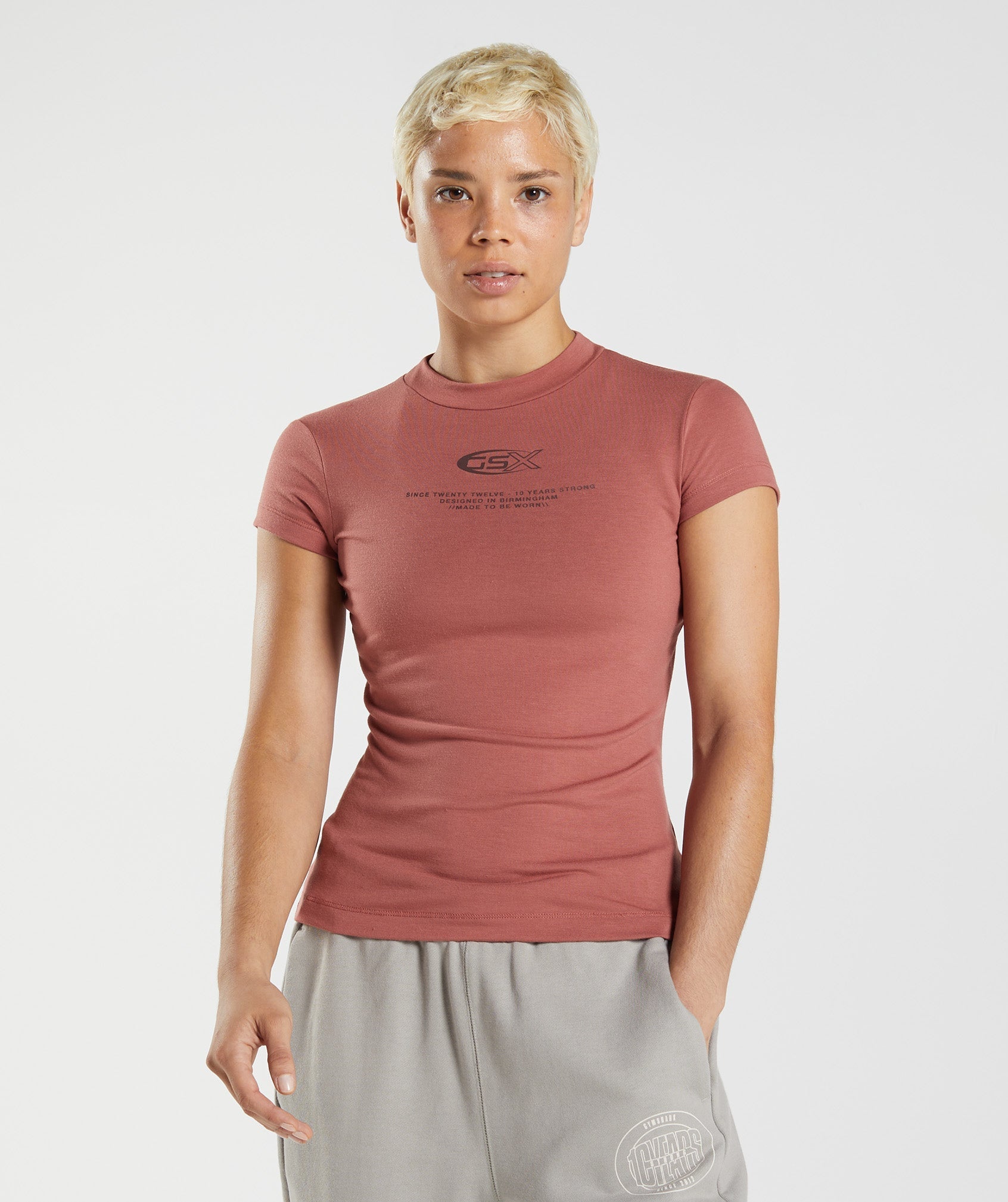 Gymshark GS 10 Year T-Shirt - Brown