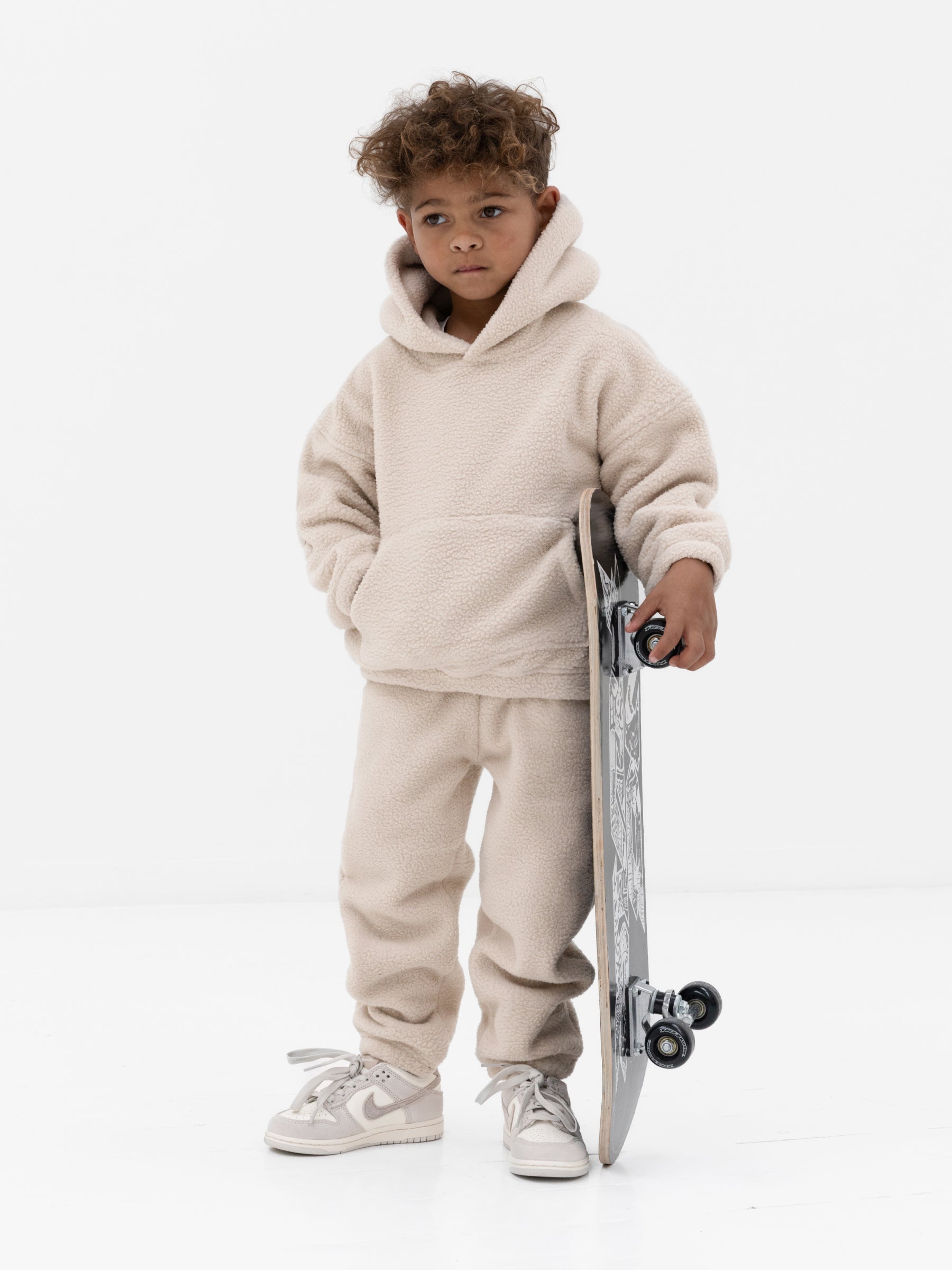 Mini Borg Sweatpants - Tan
