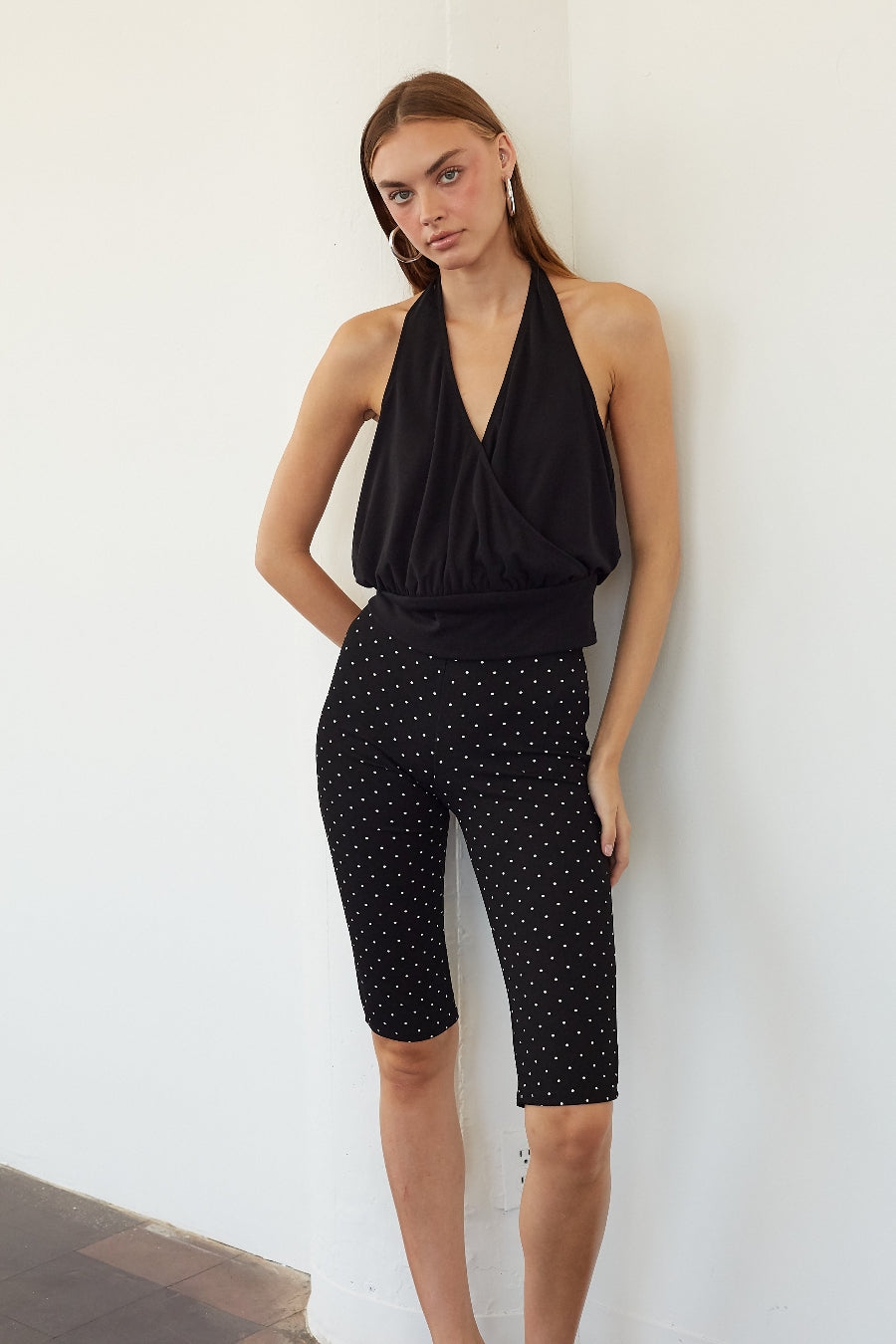 Wolfie Polka Dot Capri Pant