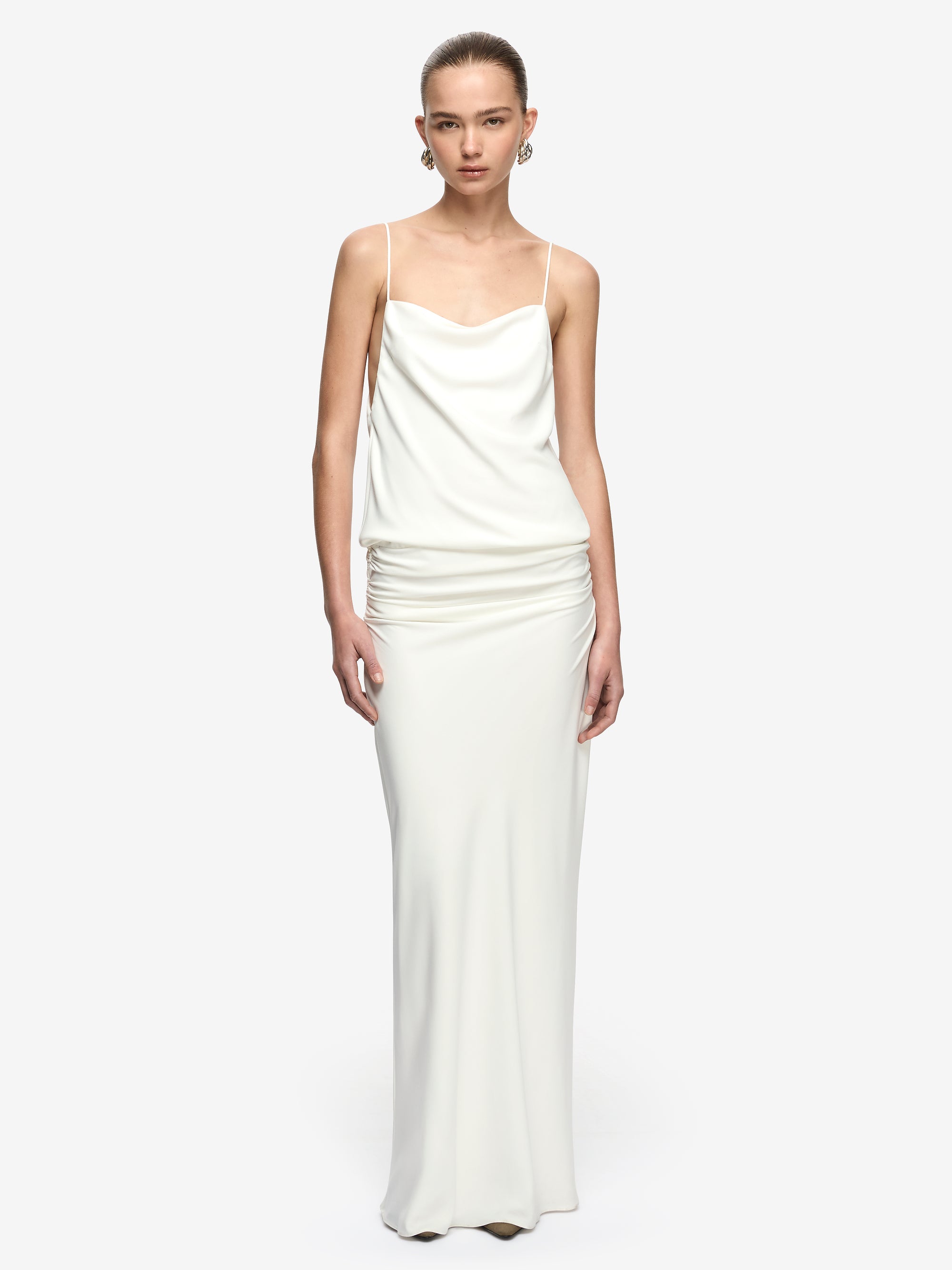 NERINA BLOUSON MAXI DRESS - IVORY