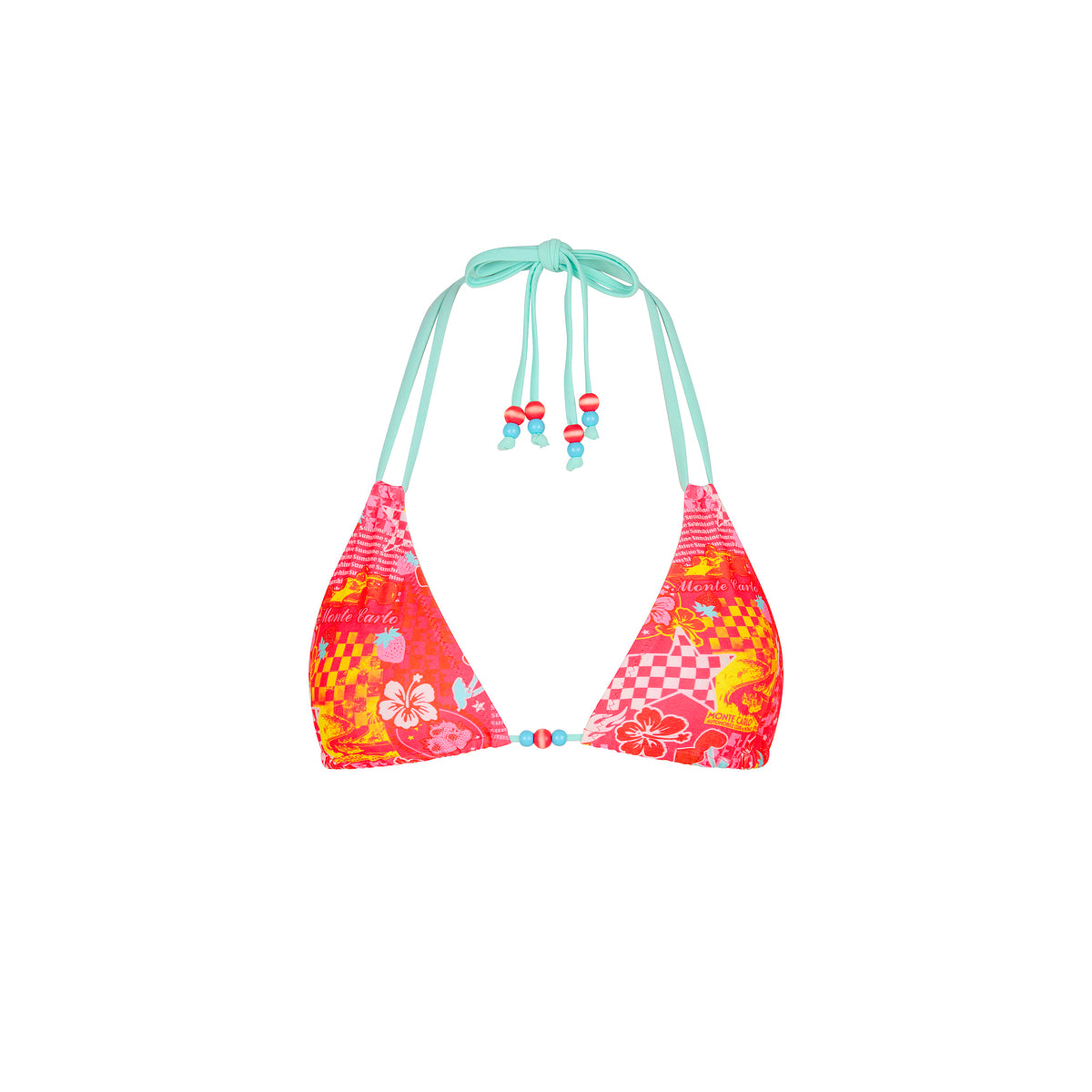 Kulani Kinis Pitstop Paradise Halter Bralette Bikini Top