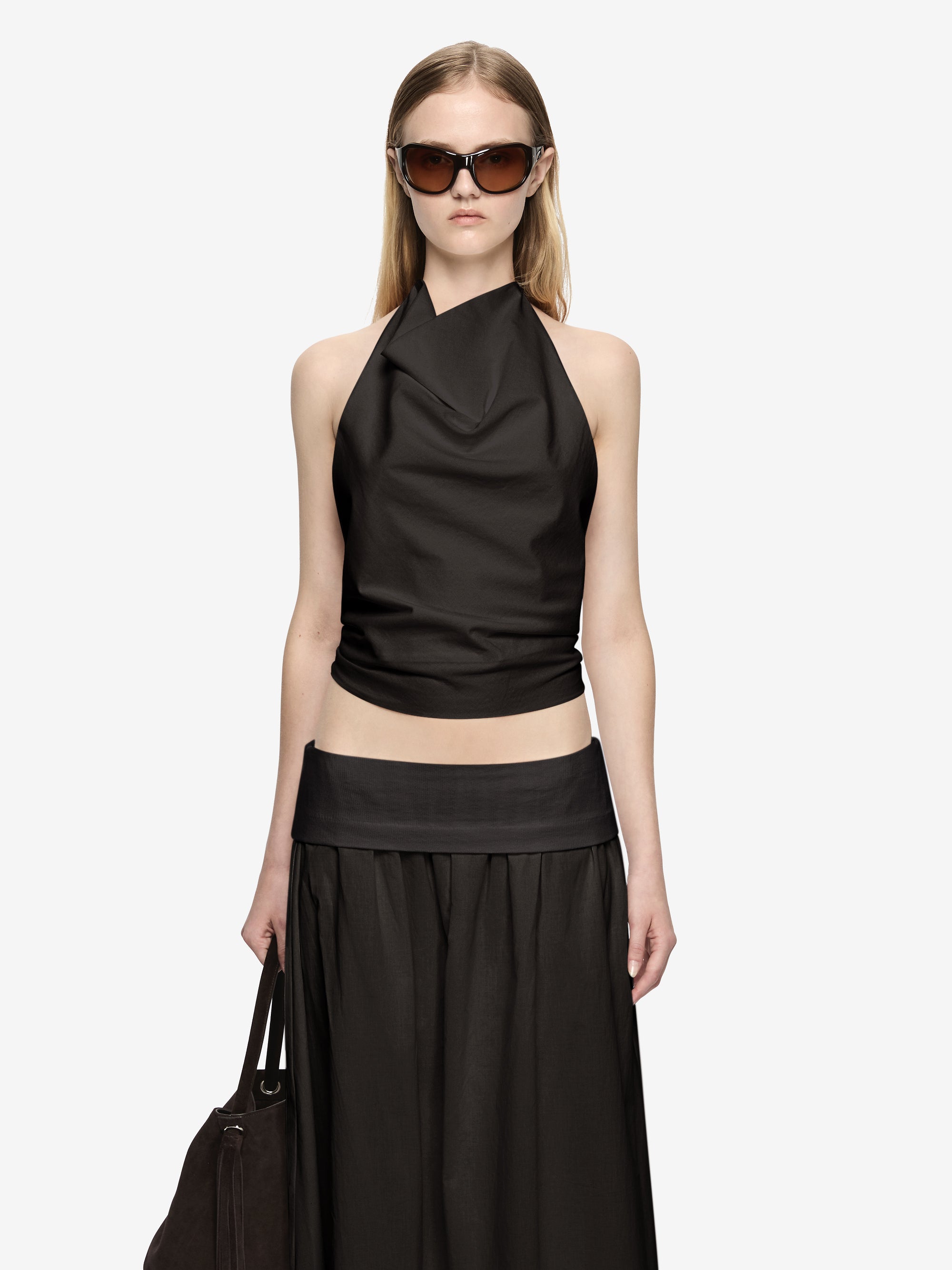 ARI HALTER TOP - SLATE