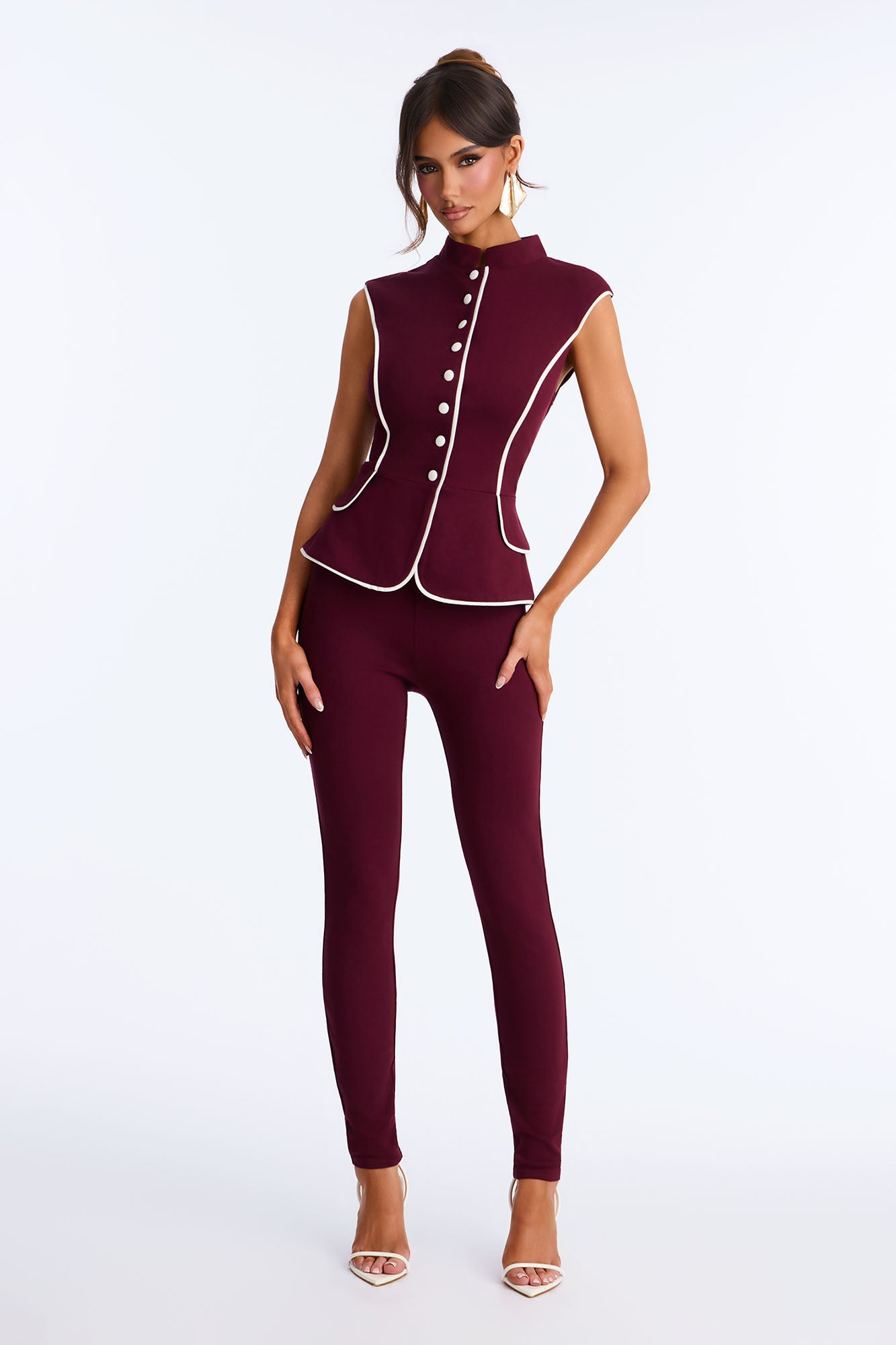 CEO Off Duty Jumpsuit - Wine