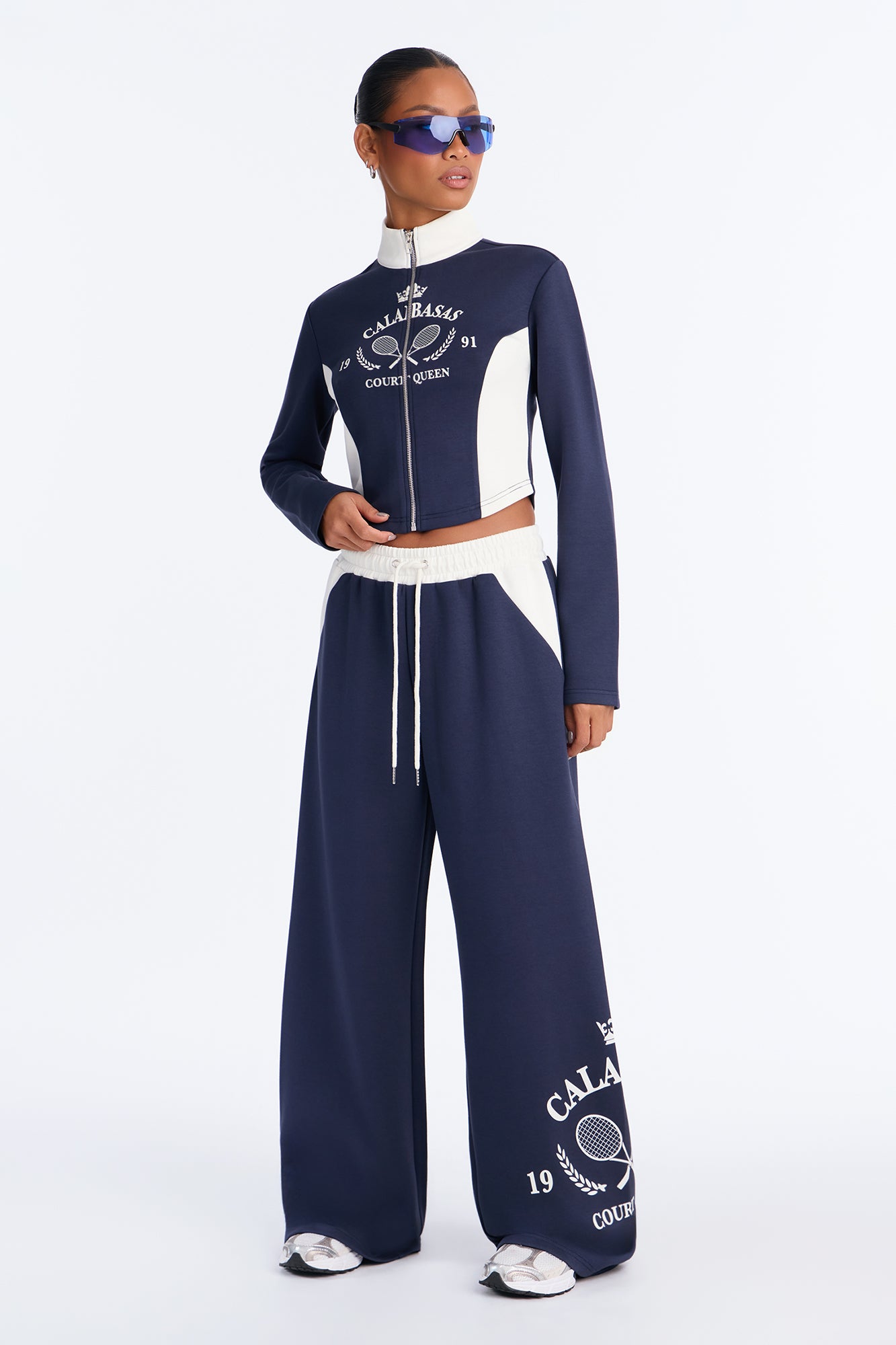 Calabasas Track Pant Set - Navy