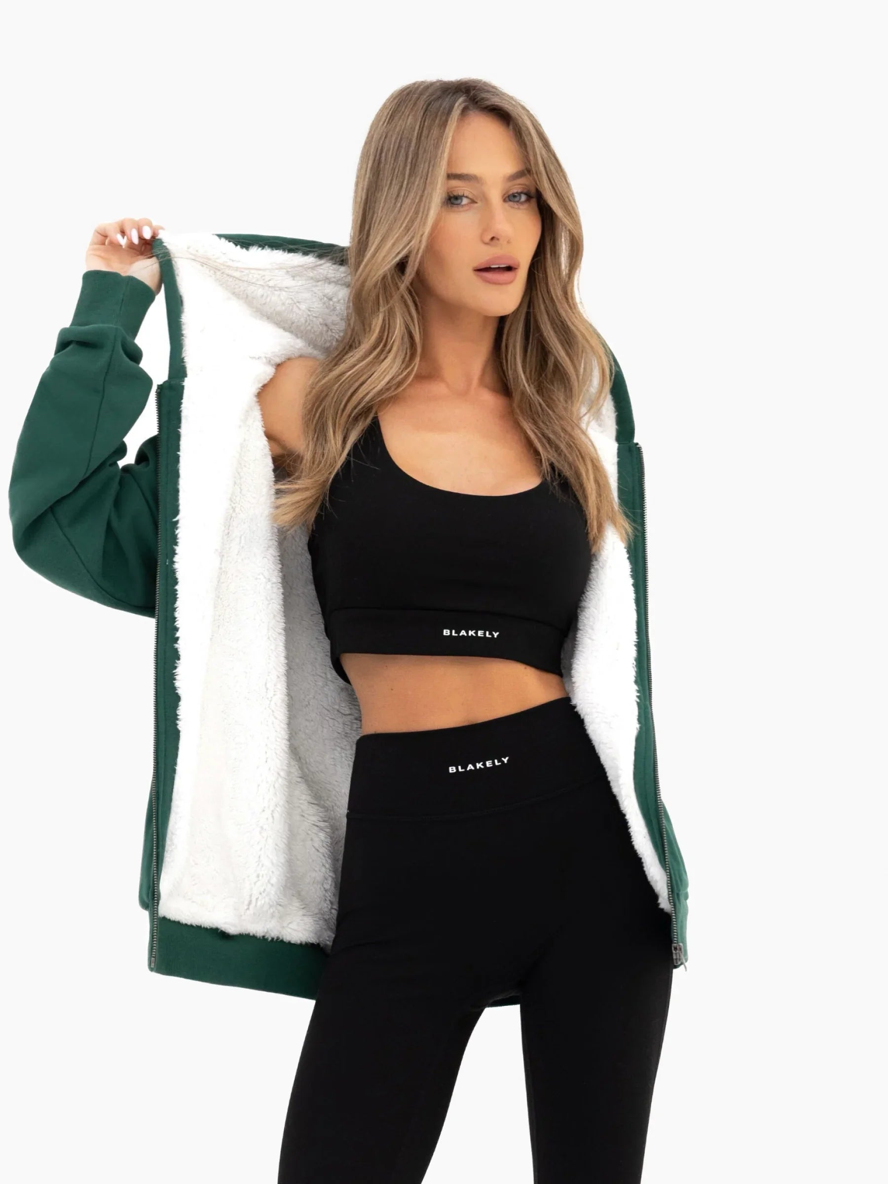 Heritage Full Zip Hoodie - Pine Green