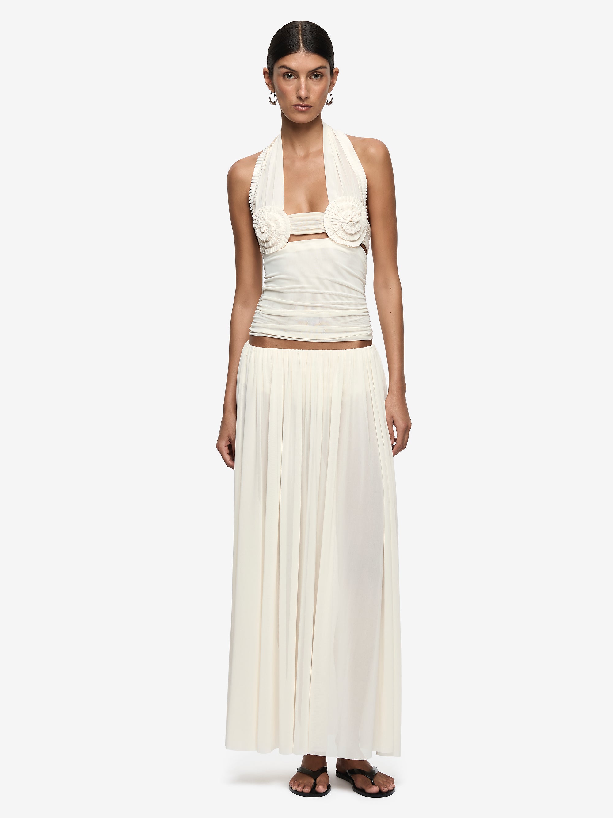 CAMILLE MAXI SKIRT - BUTTERCREAM