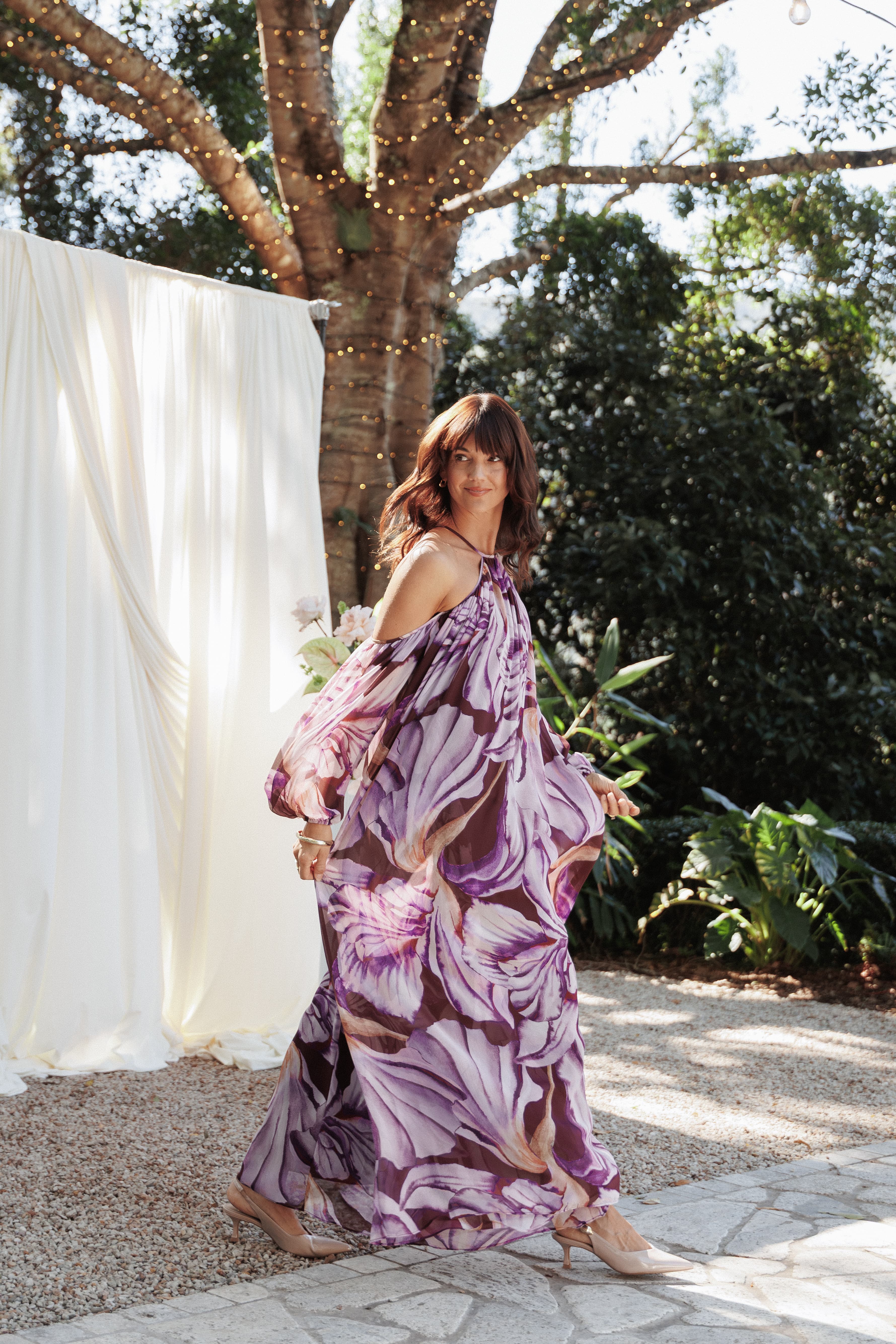 Laiken Maxi Dress - Plum Floral