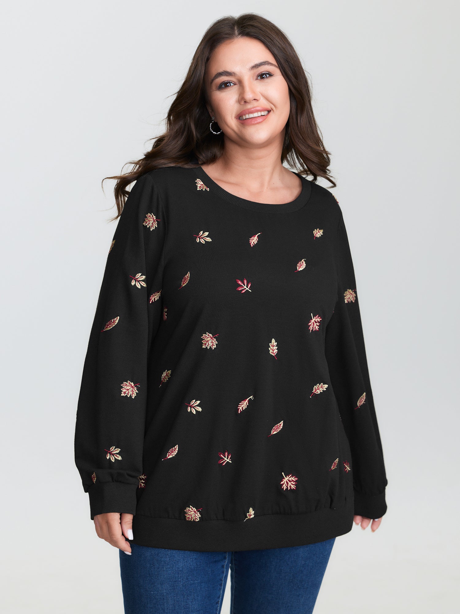 Stretch Lead Embroidered Sweatshirt