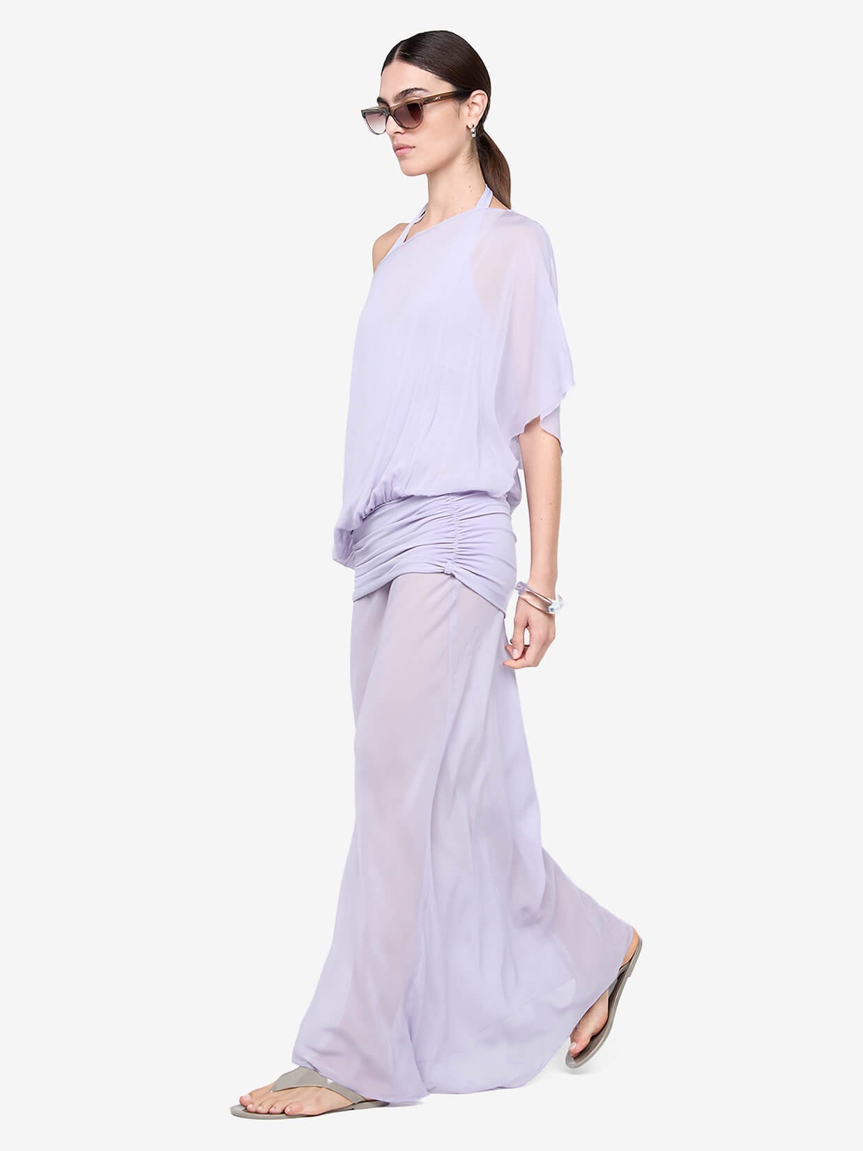 DELILAH OVERLAY MAXI DRESS - WISTERIA