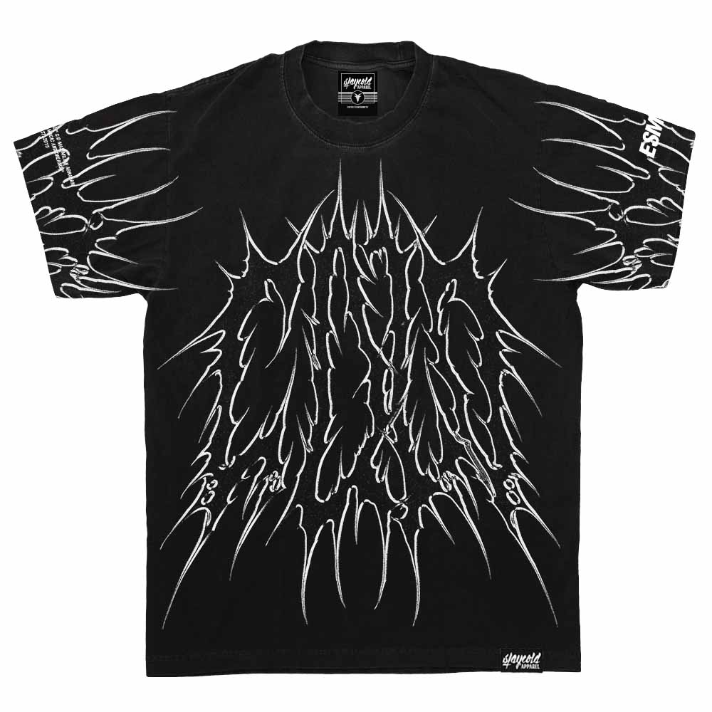 Black Razor (Black) - Heavy Oversized T-Shirt (250GSM)