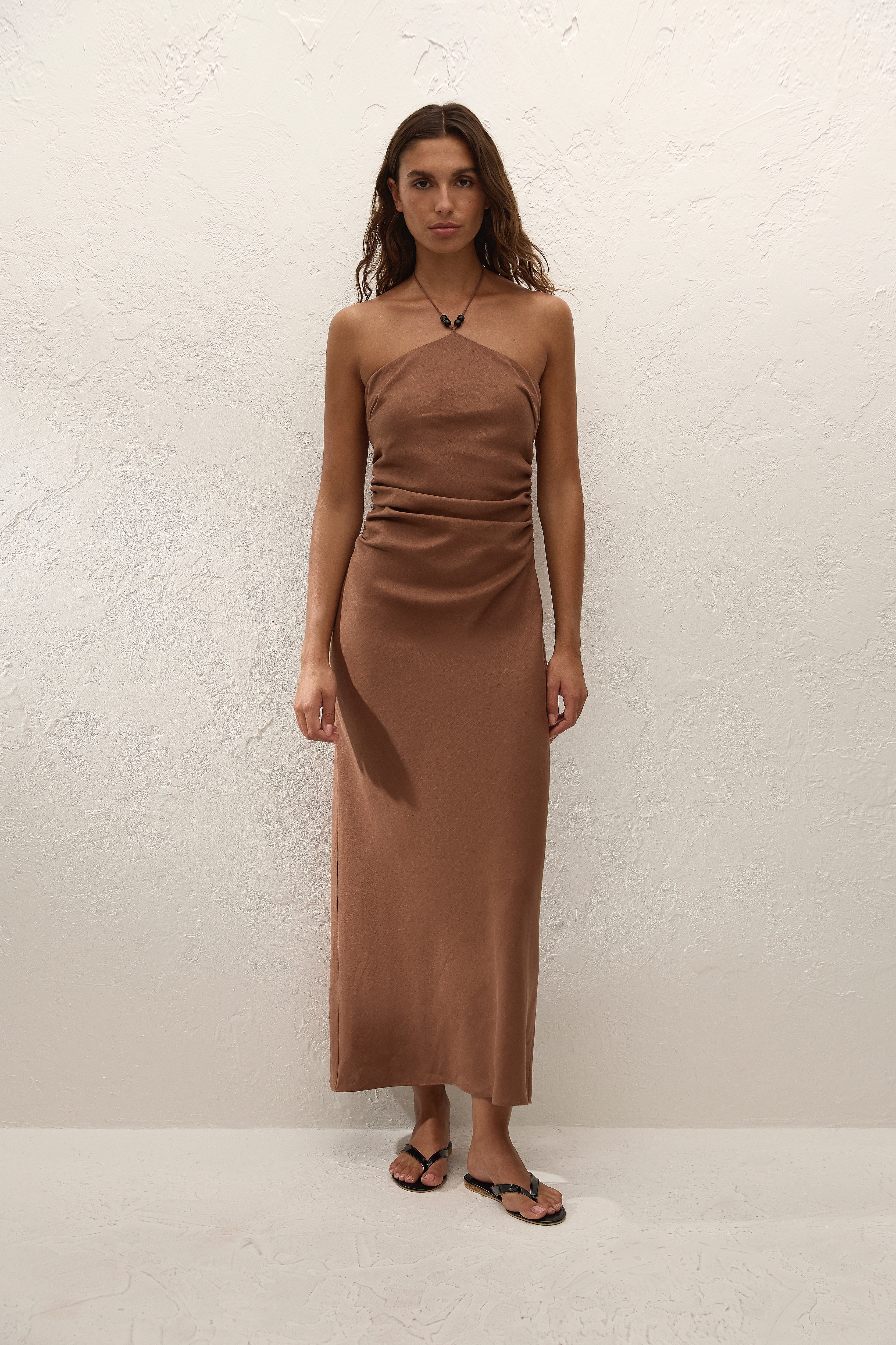 Natalia Midi Dress Cacao