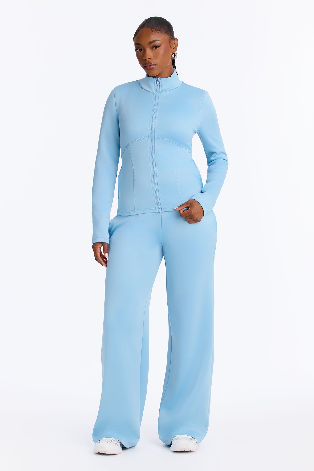 Make Your Move Scuba Pant Set - Blue