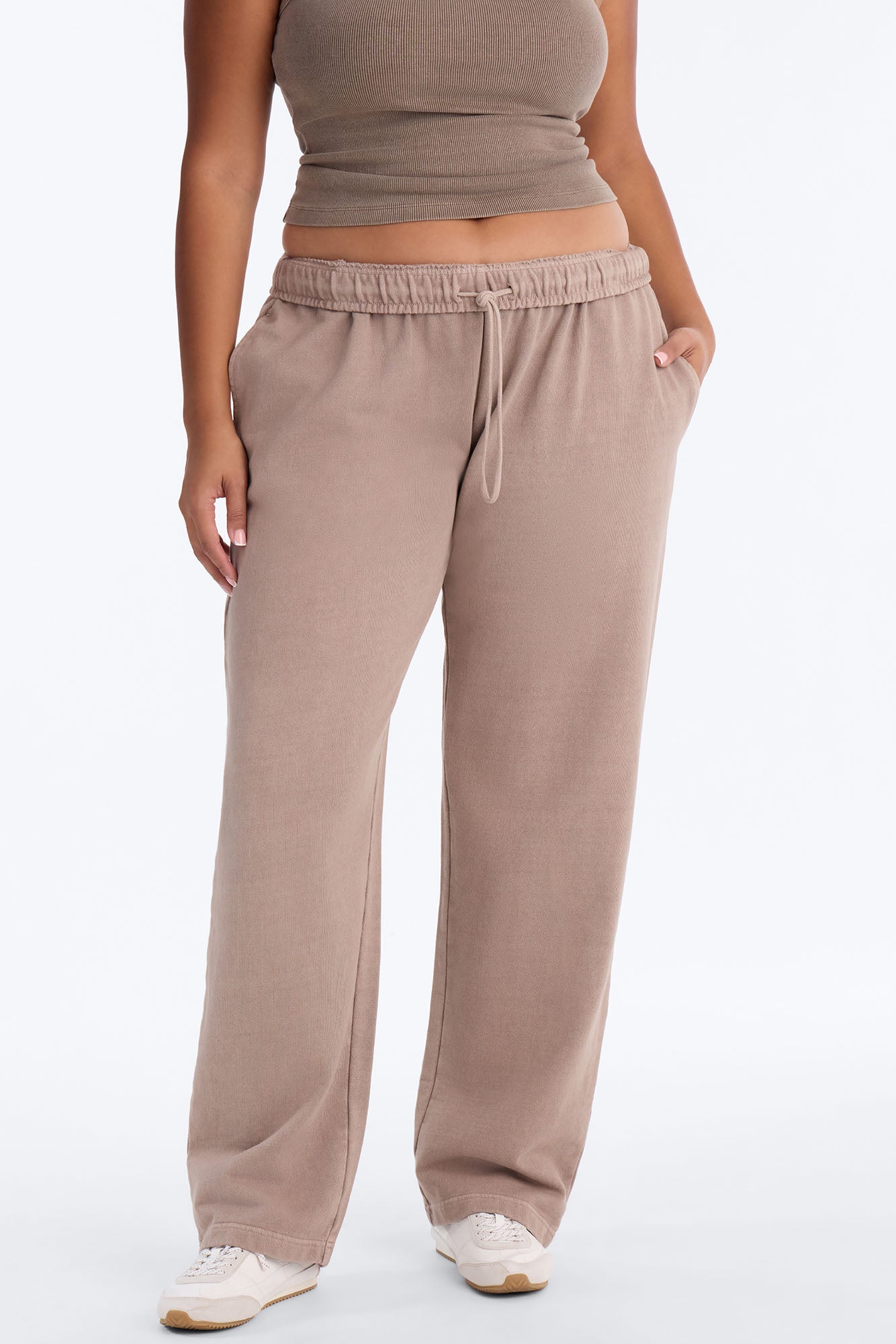 TERRY Classic Straight Leg Sweatpant - Washed Stone