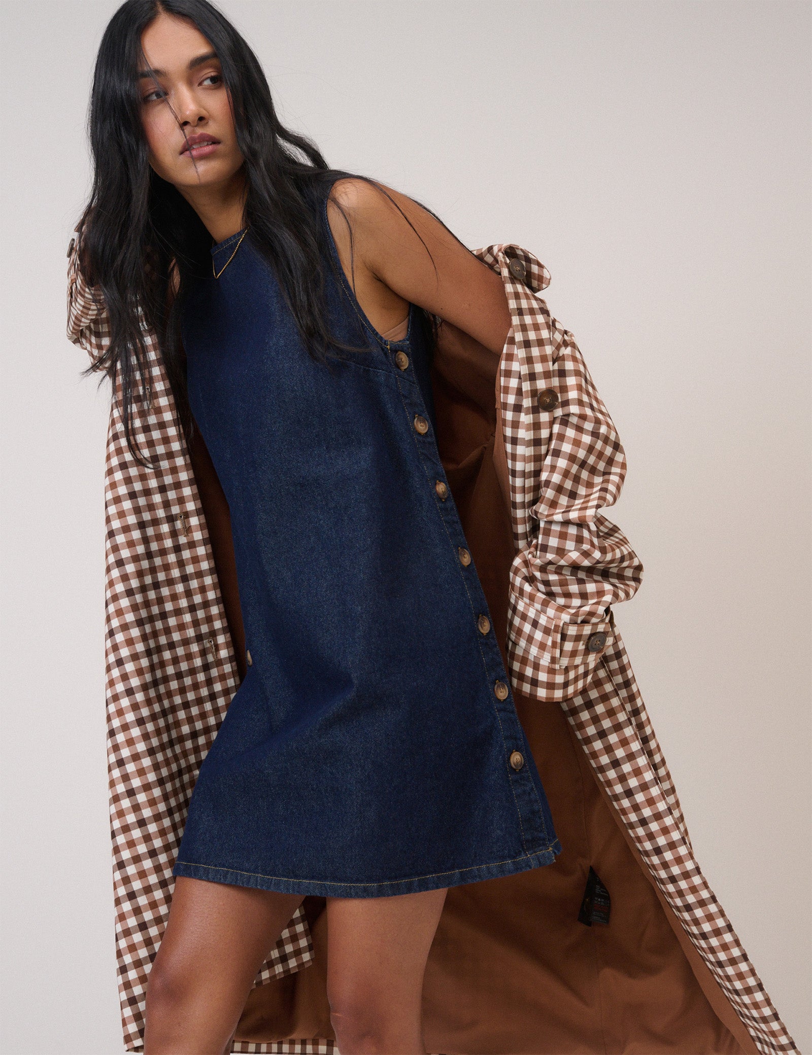 Dark Blue Denim Izzie Denim Shift Dress