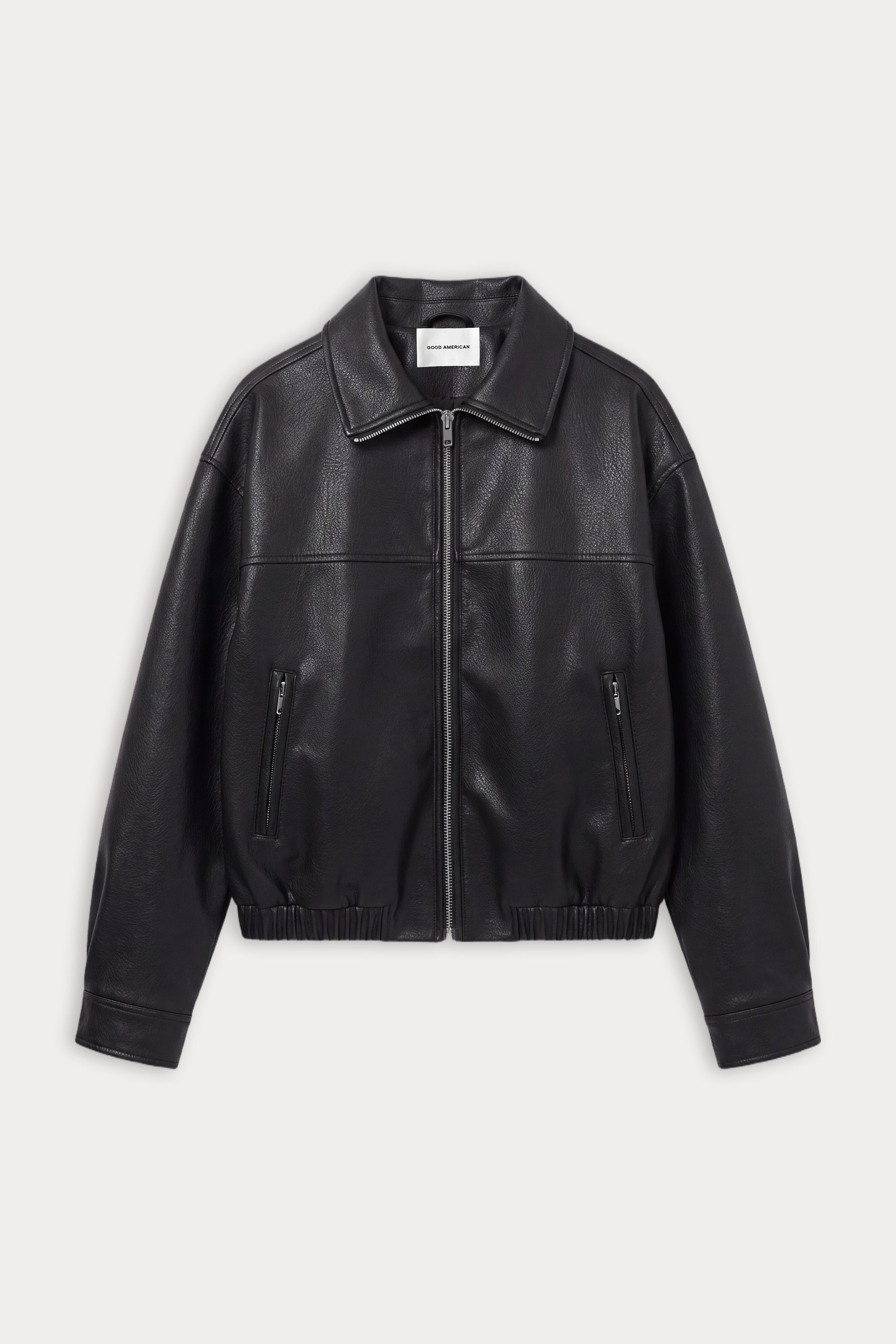 THE BETTER THAN LEATHER FUNNEL JACKET | BLACK001