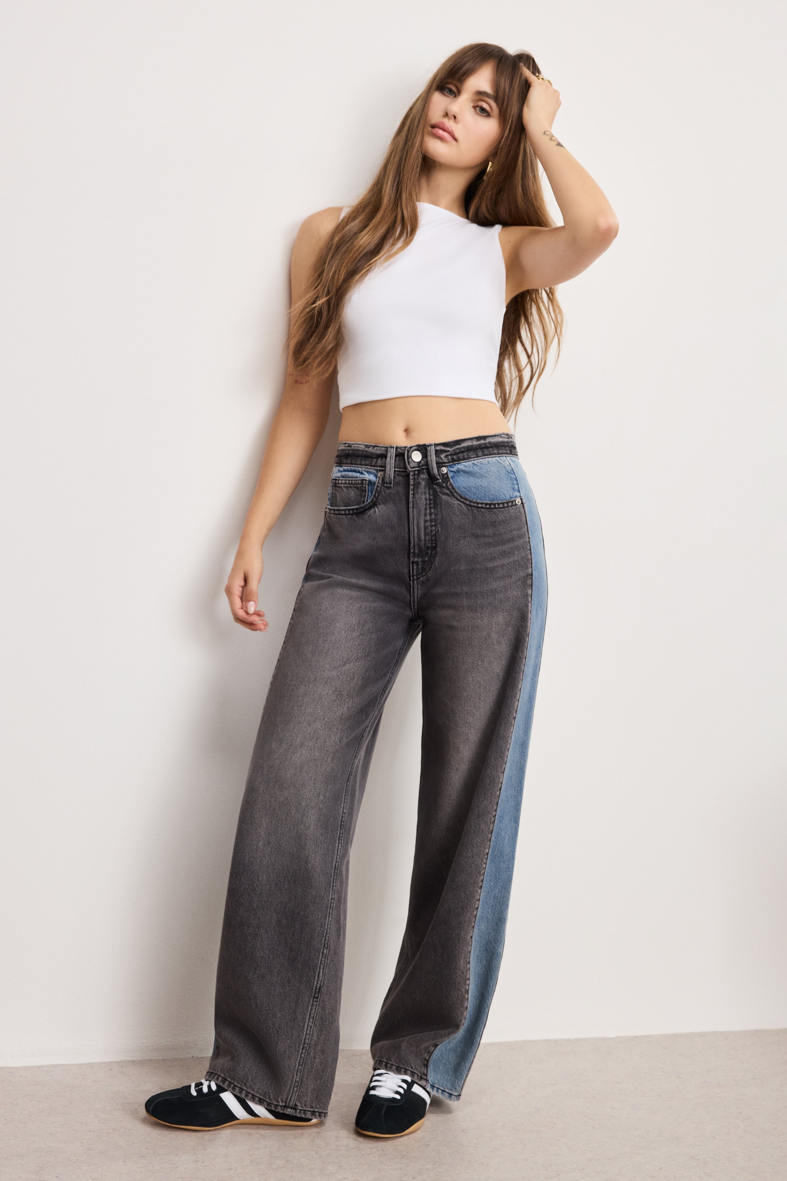 GOOD LOW RISE BAGGY JEANS | INDIGO1000