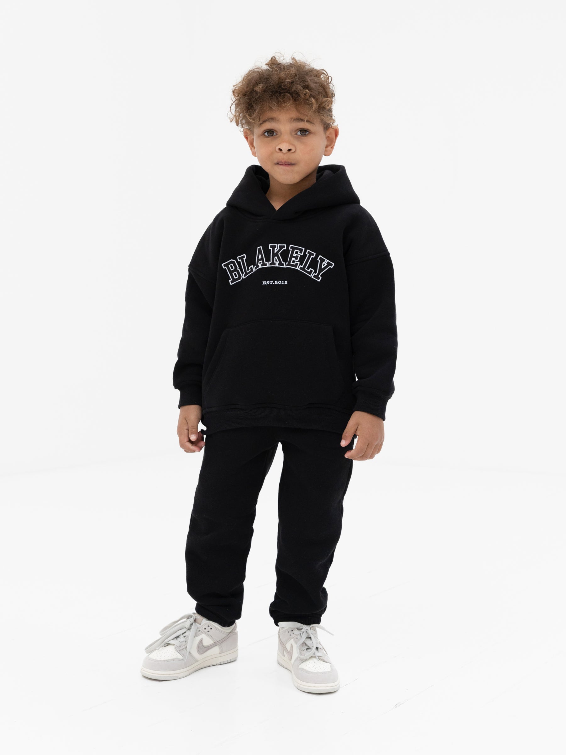 Mini Varsity Hoodie - Black
