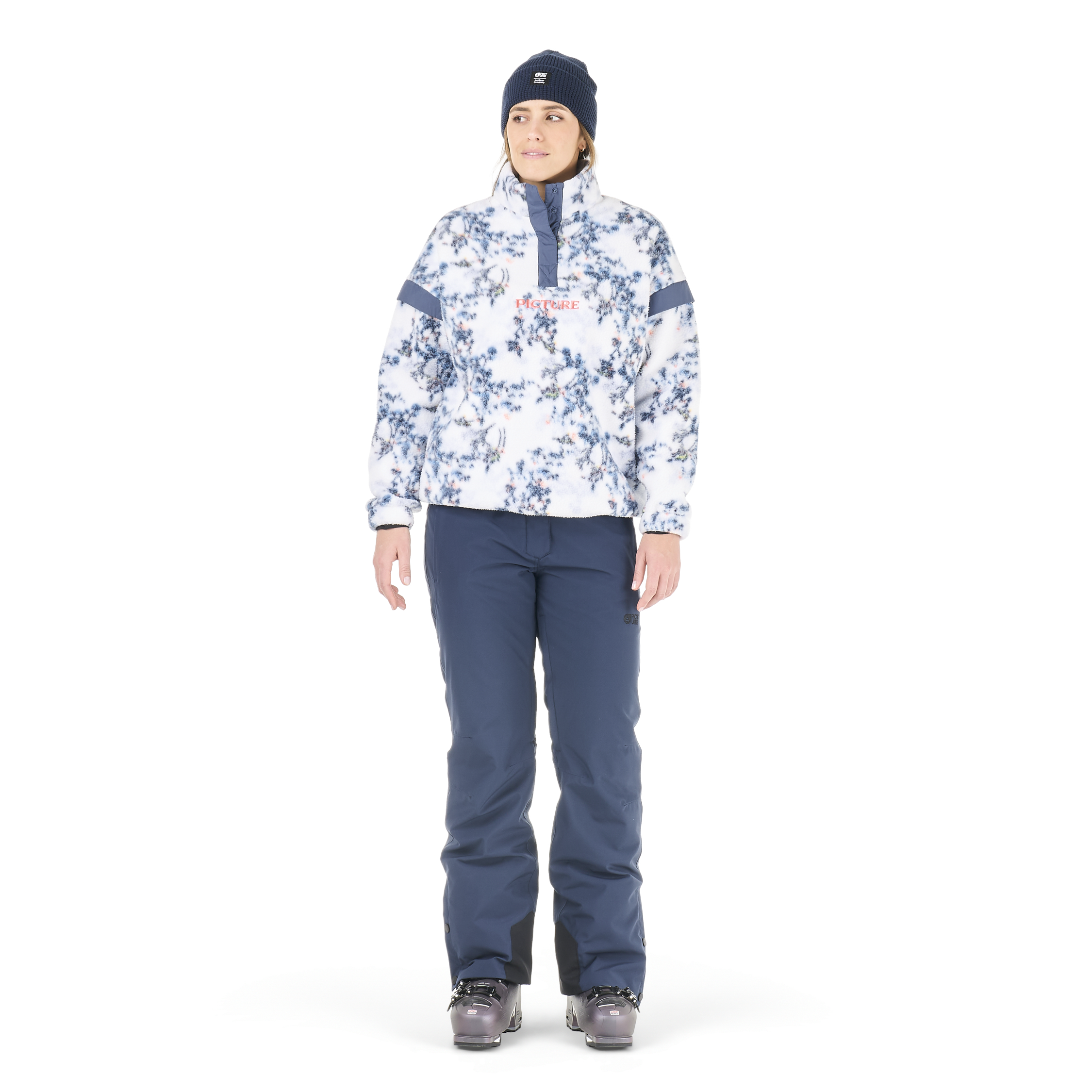 Polaire femme 1/4 zippée VELORA PRINTED