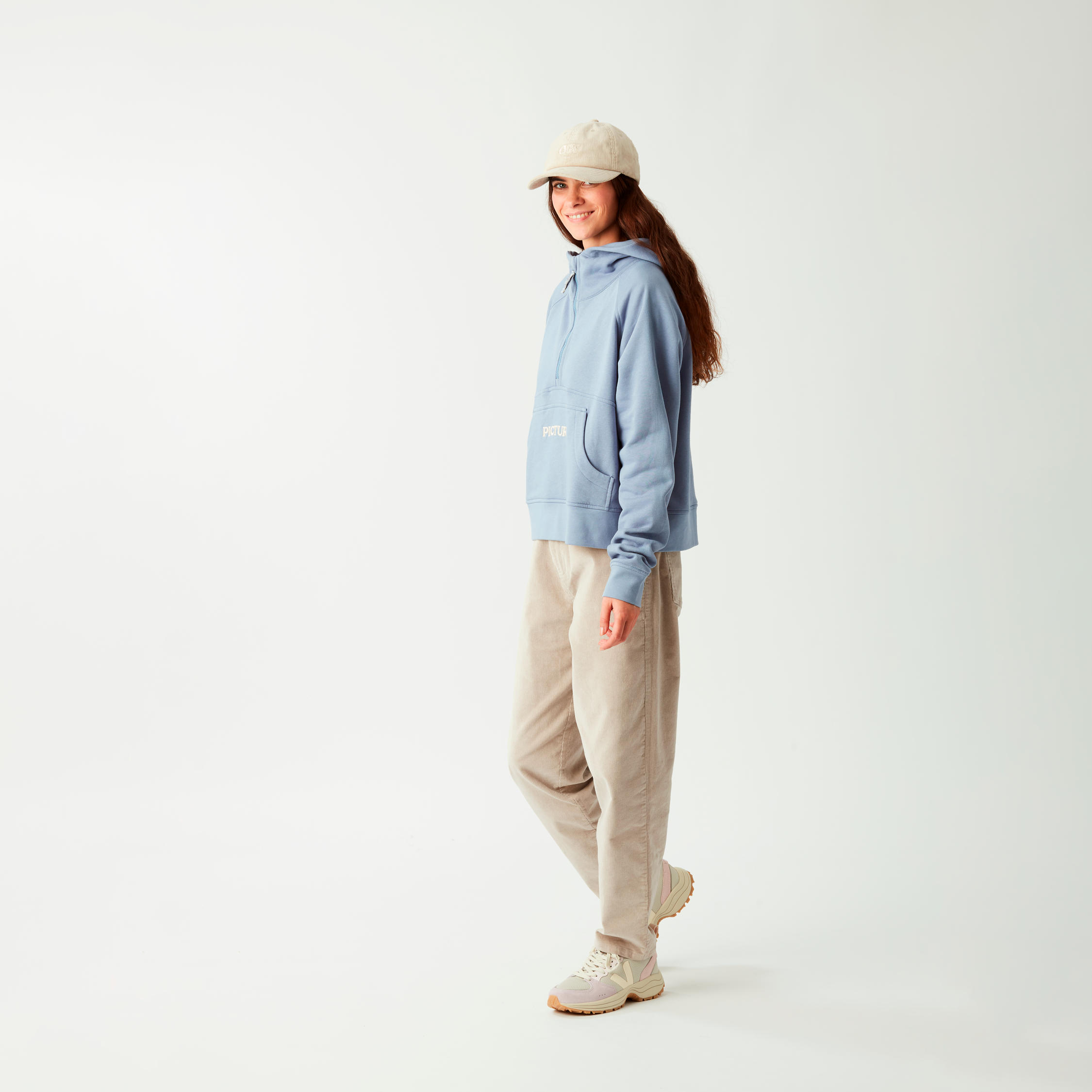 Sweat à capuche zippé femme QUENDA 1/2