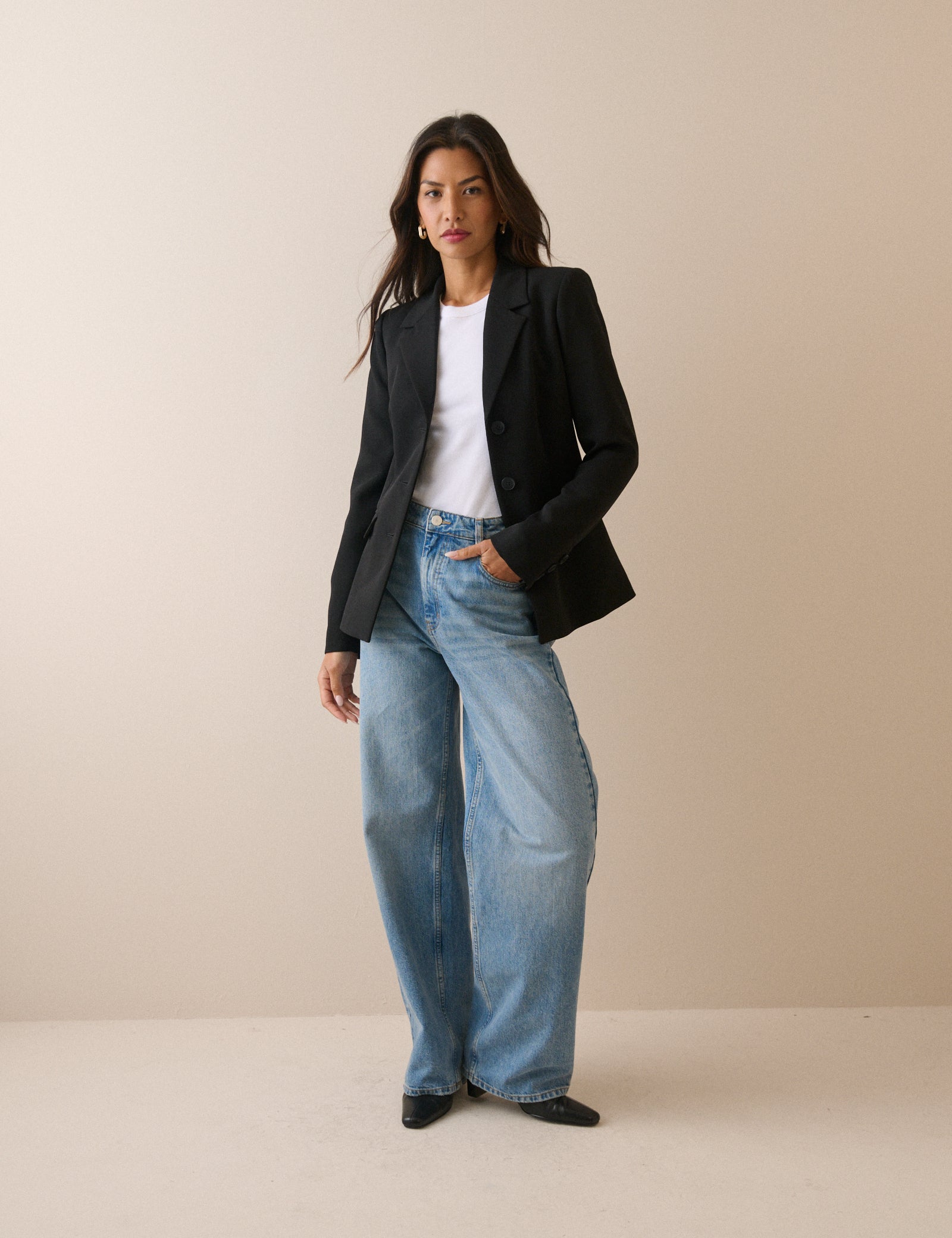 Black Cinched Blazer
