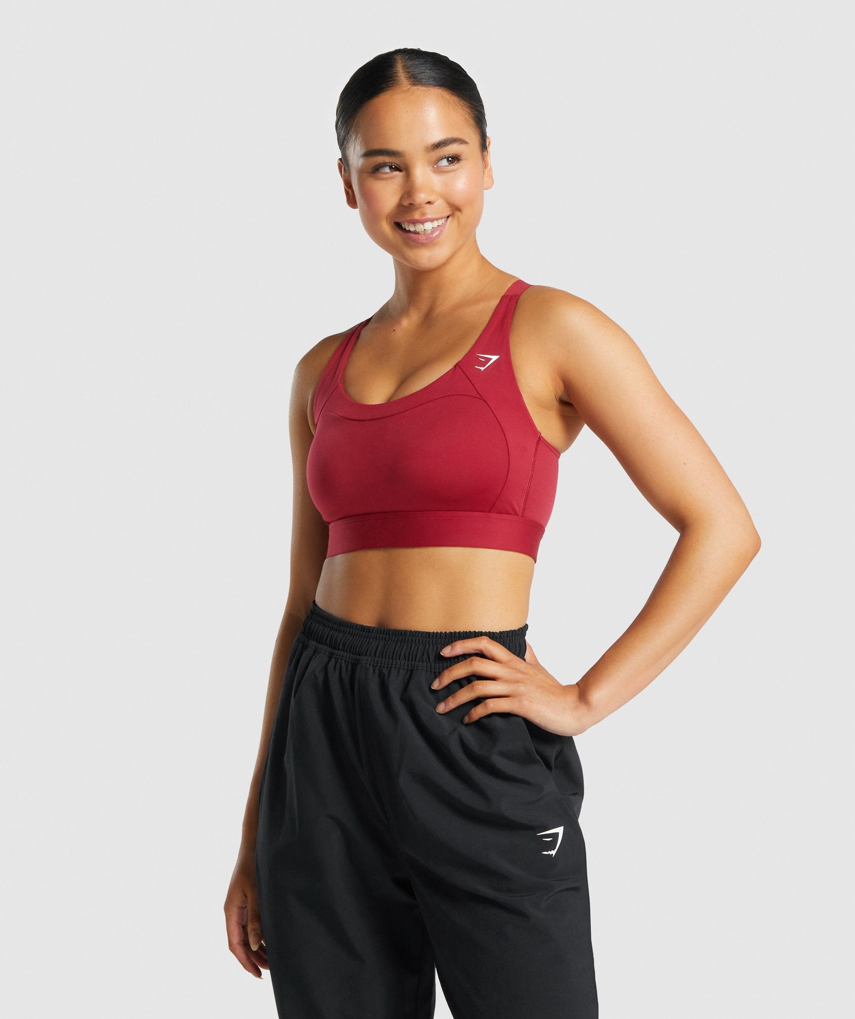 Gymshark Racer Back Sports Bra - Red