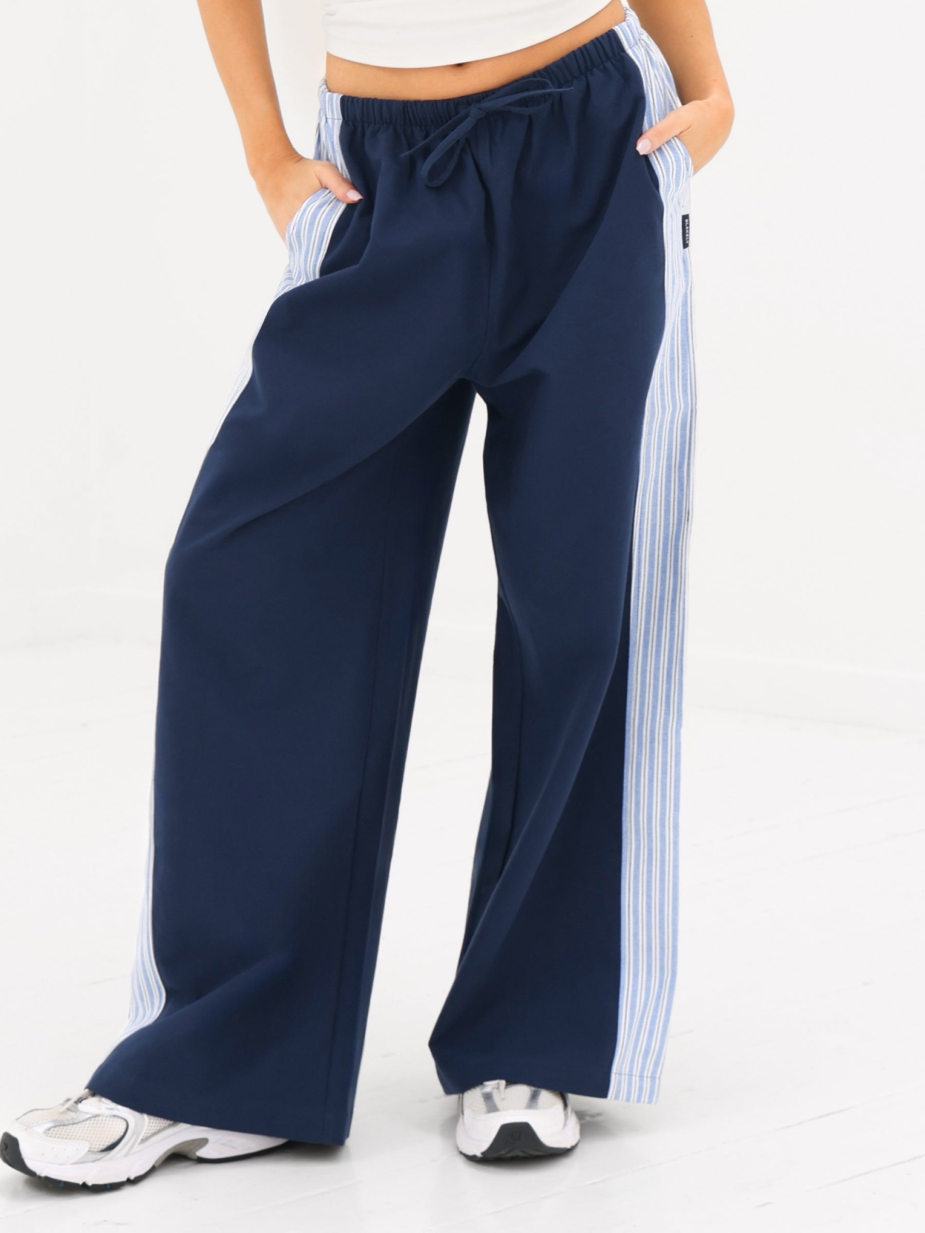 Sammy Stripe Trousers - Navy