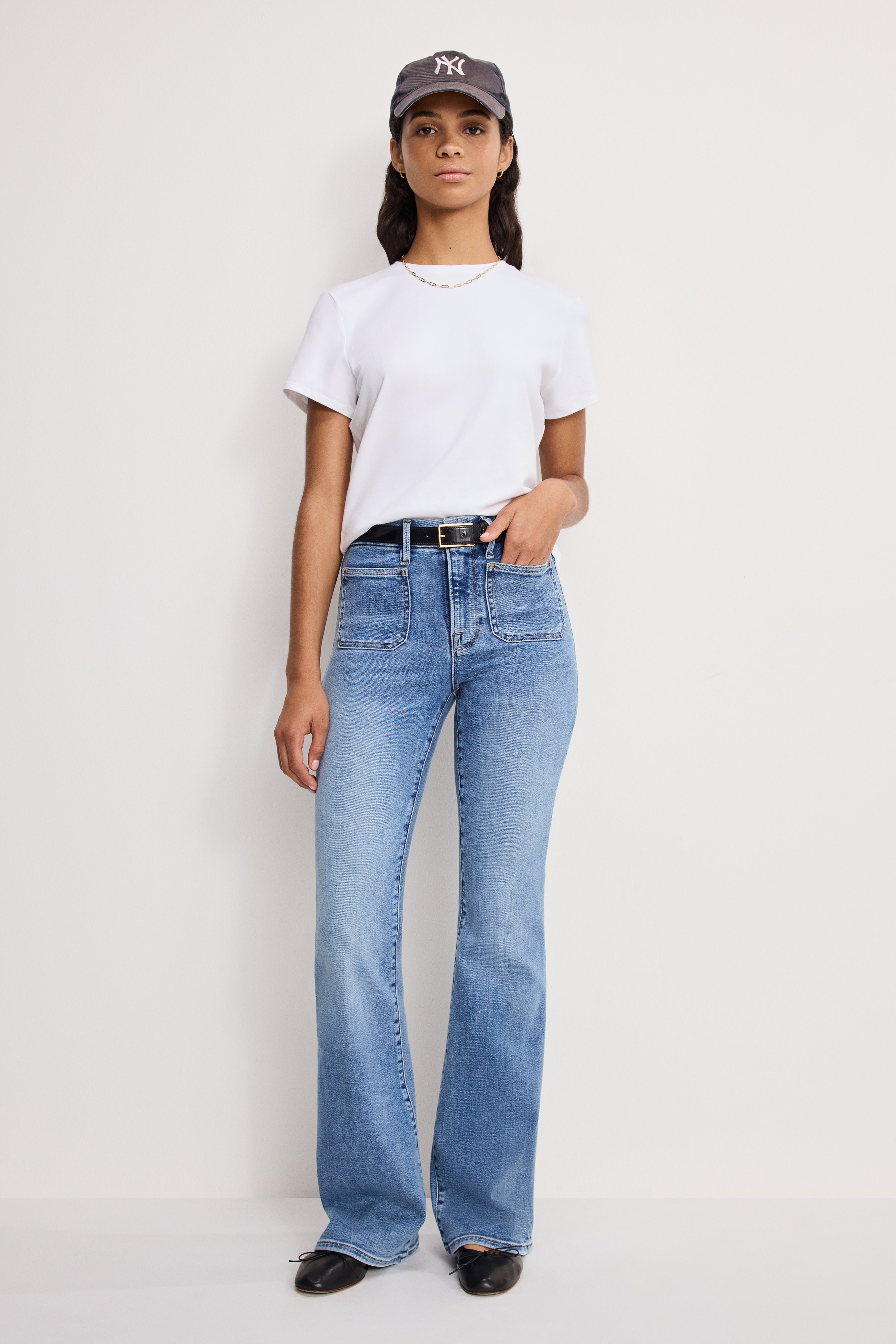 GOOD LEGS FLARE JEANS | INDIGO1149
