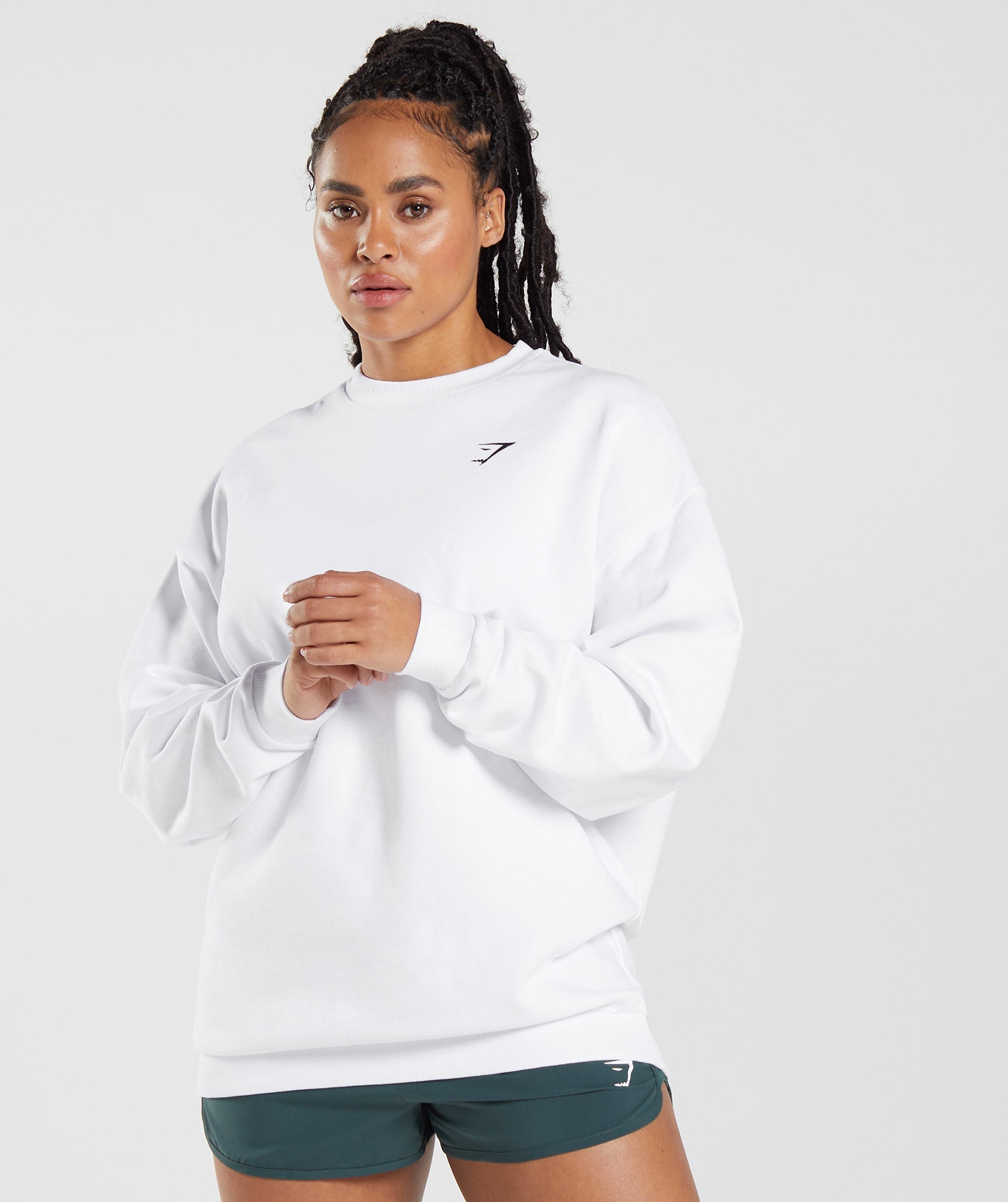 Gymshark Training Oversized Sweatshirt - White