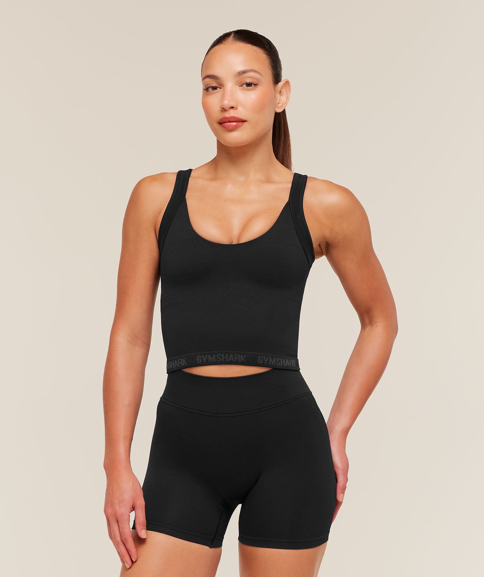 Gymshark Flex V4 Tank Top - Black/P885