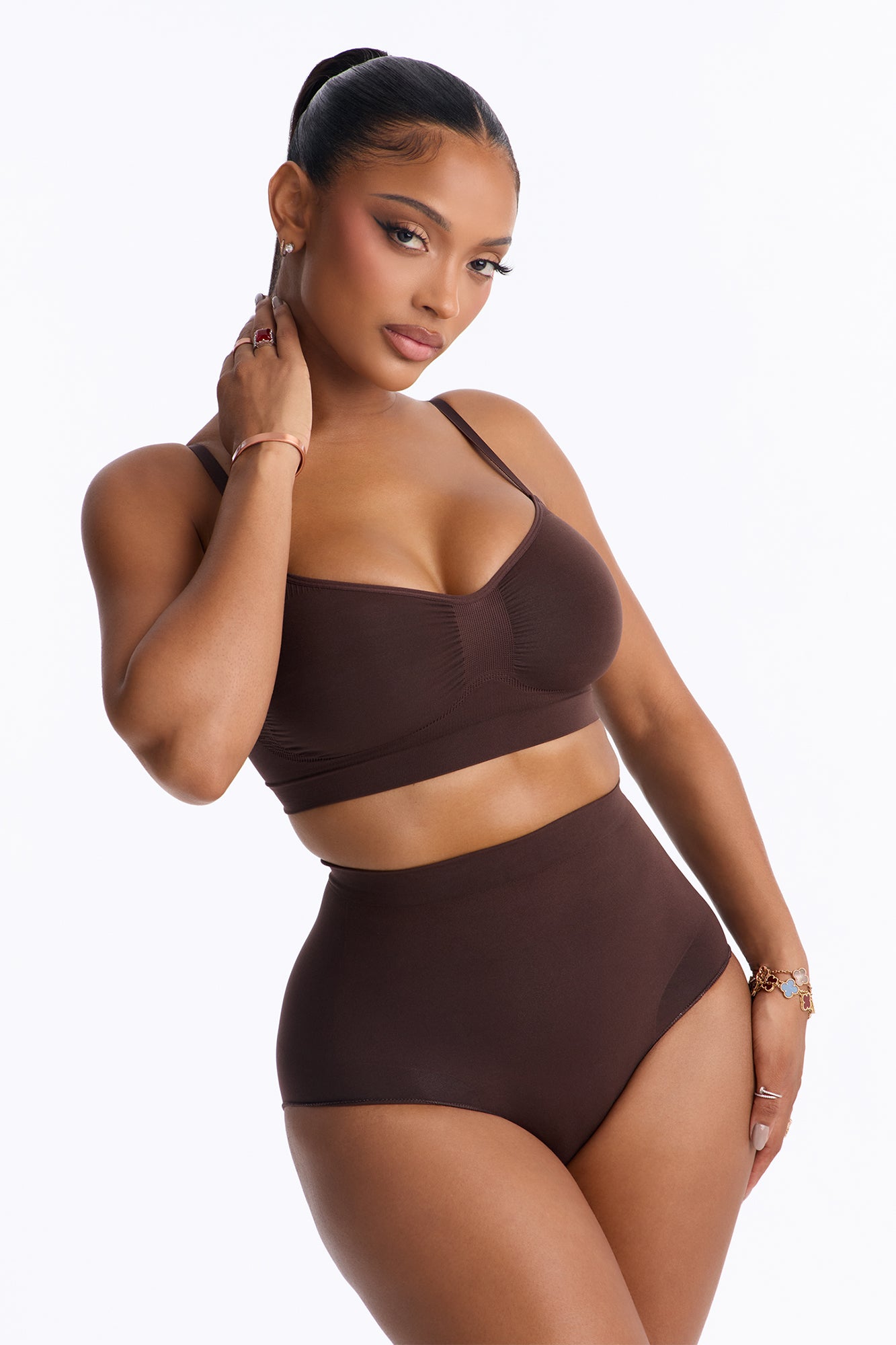 Nova Sculpt Seamless Strong Compression Bralette - Coco