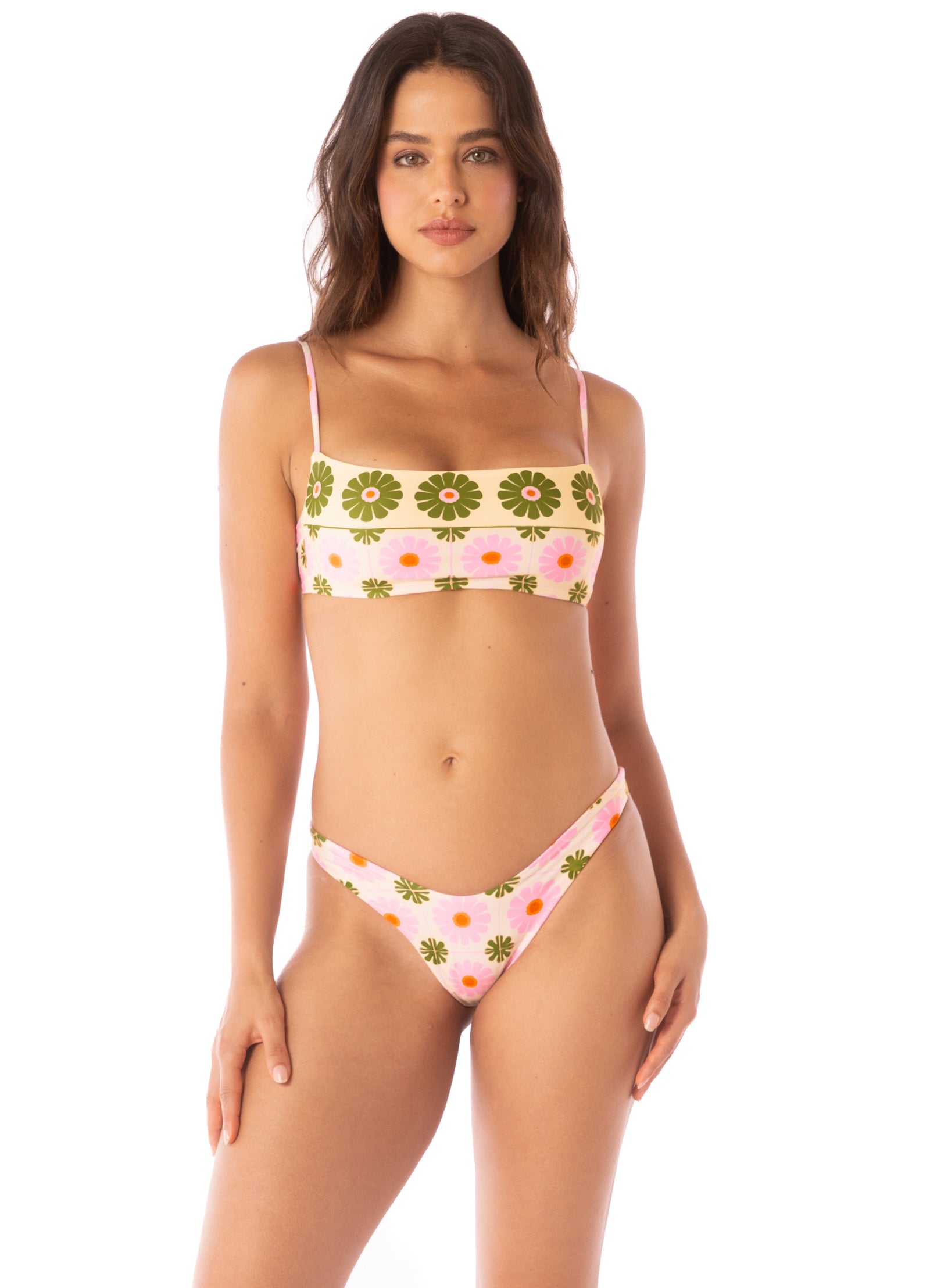 Maaji White Pastel Flourish Scape Top