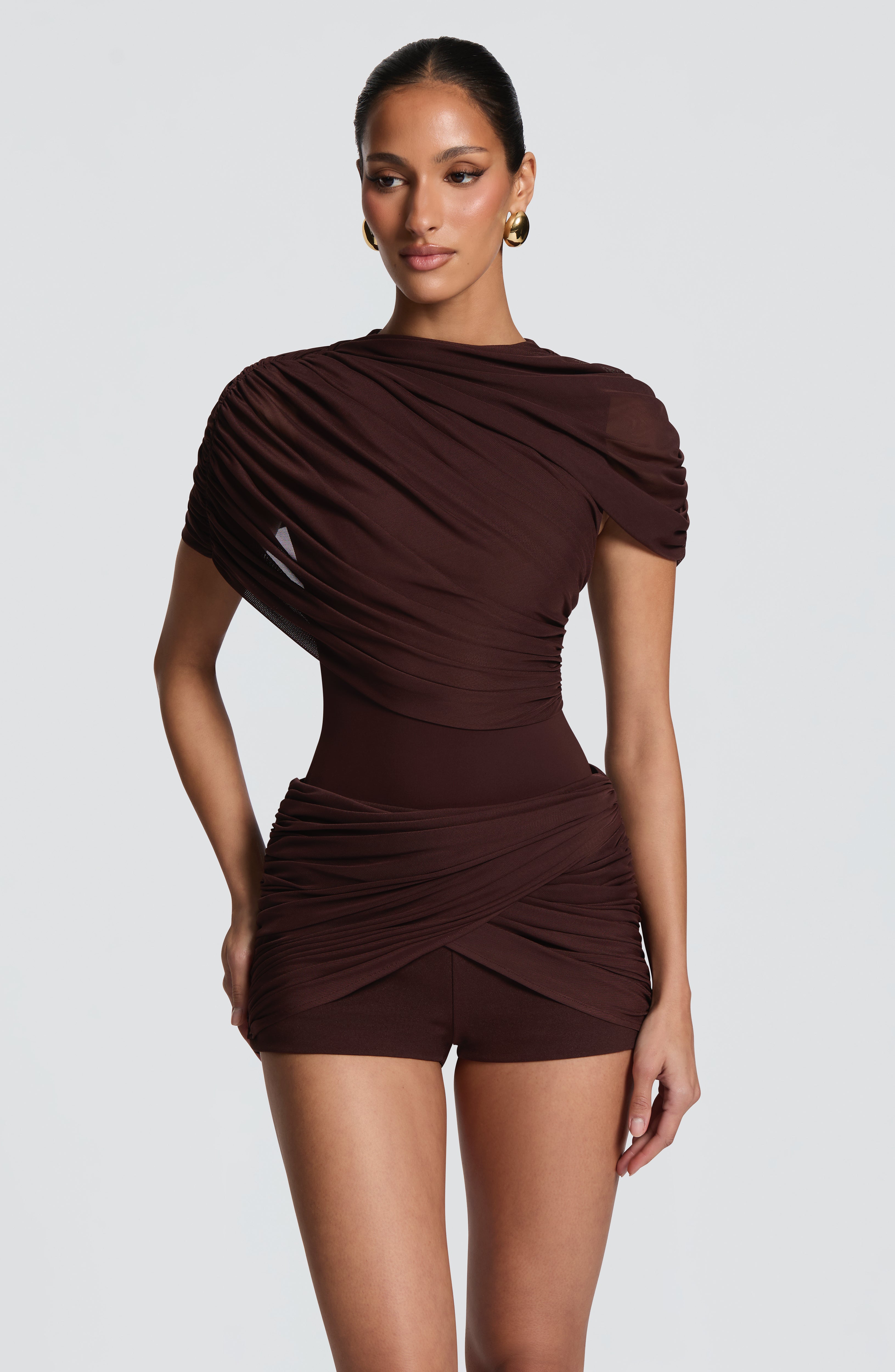 Fawna Shorts - Plum Brown