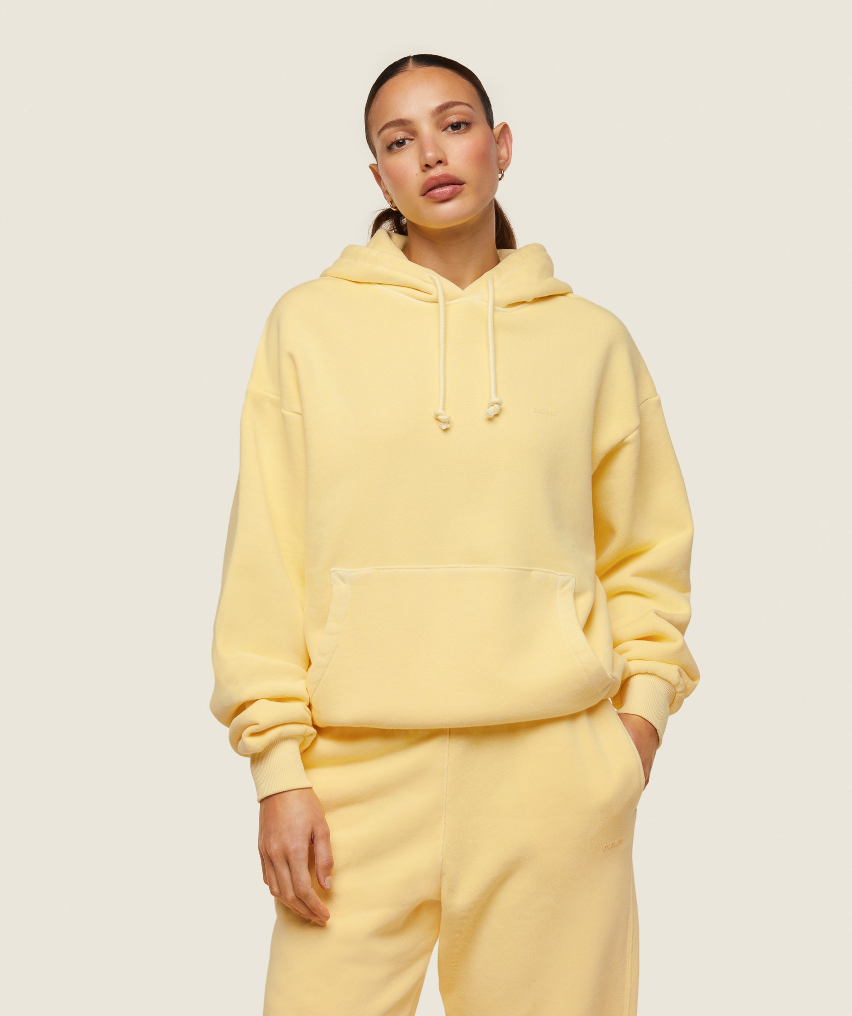 Gymshark Comfort Oversized Hoodie - Sunray Yellow/Pigment Garment Dye + Wash