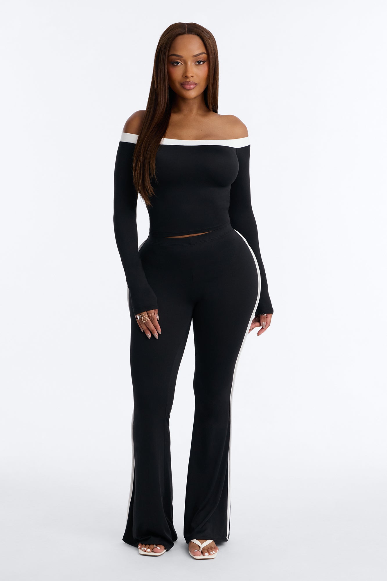 Klein Flare Pant Set - Black