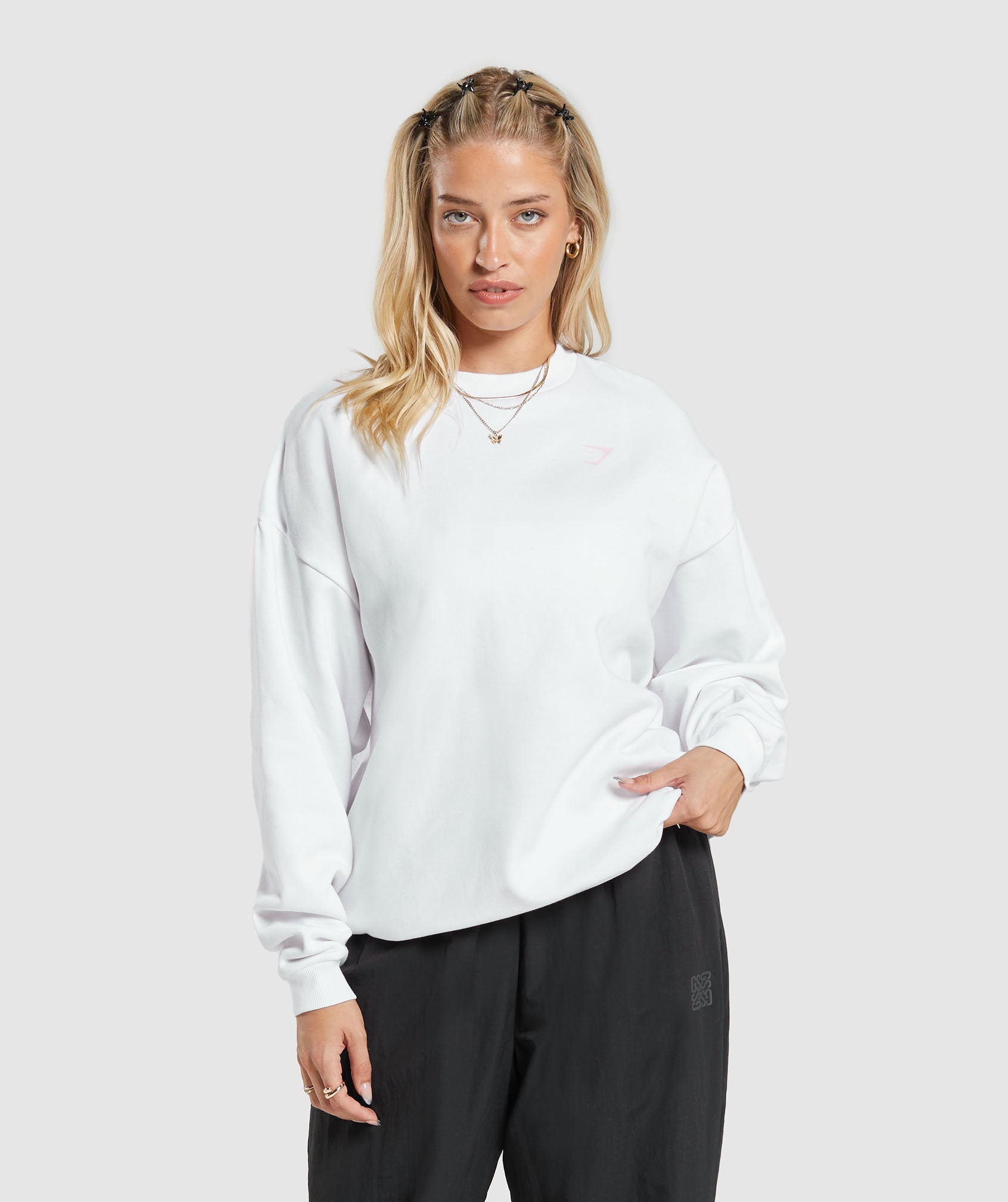 Gymshark Strength Department Oversized Sweatshirt - White
