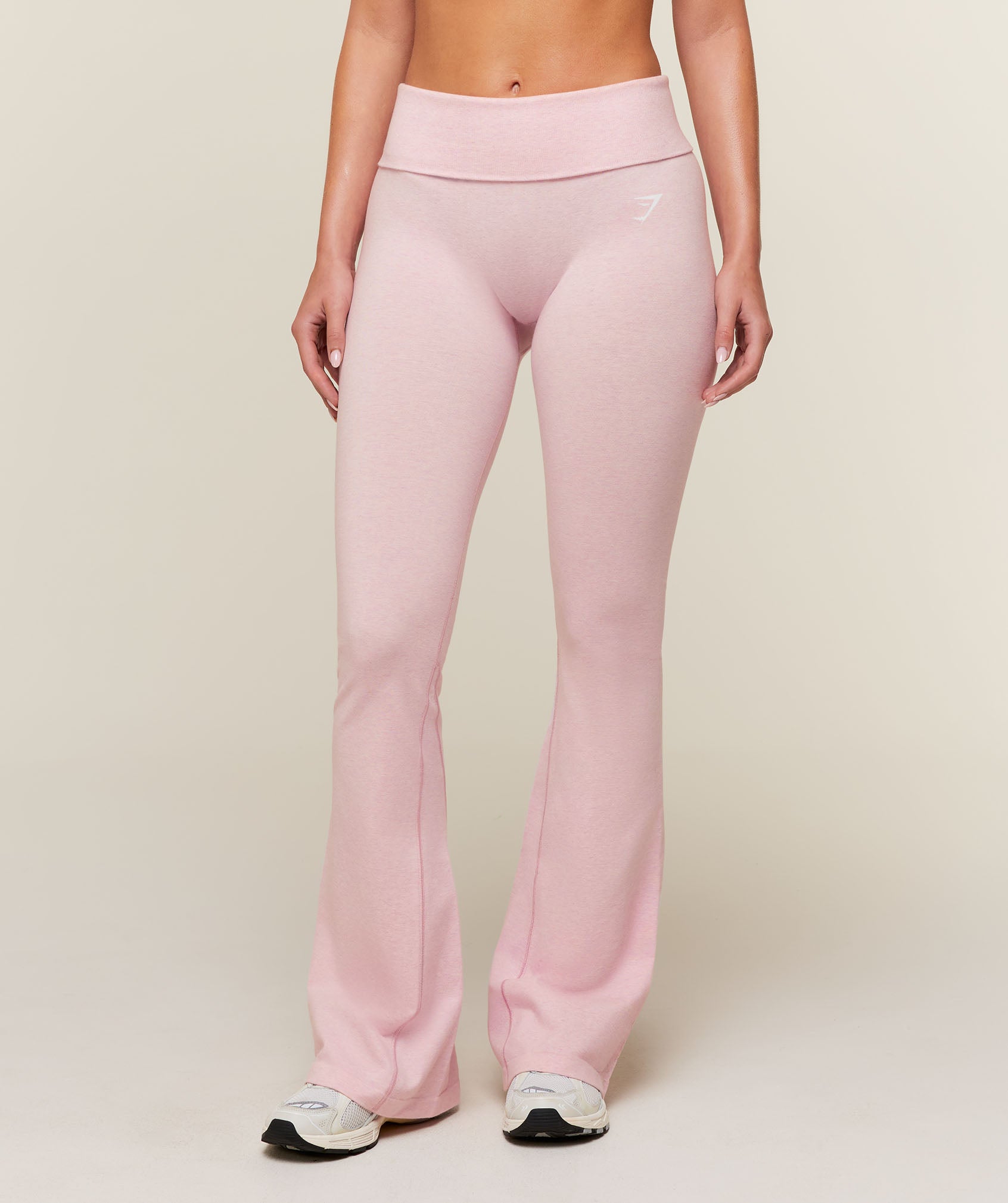 Gymshark CottonMove™ Flared Leggings - Gentle Pink Marl
