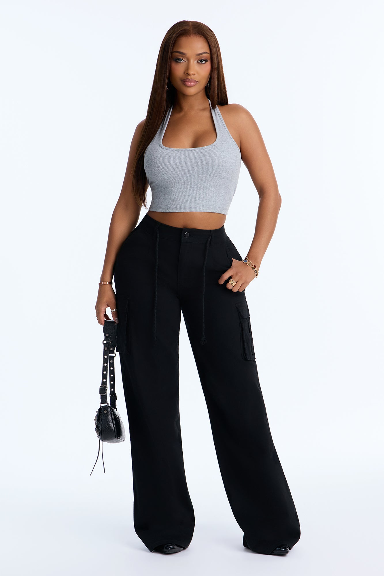 Tall Out For The Day Cargo Pant - Black