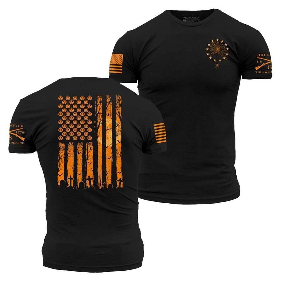 Haunted Flag T-Shirt - Black