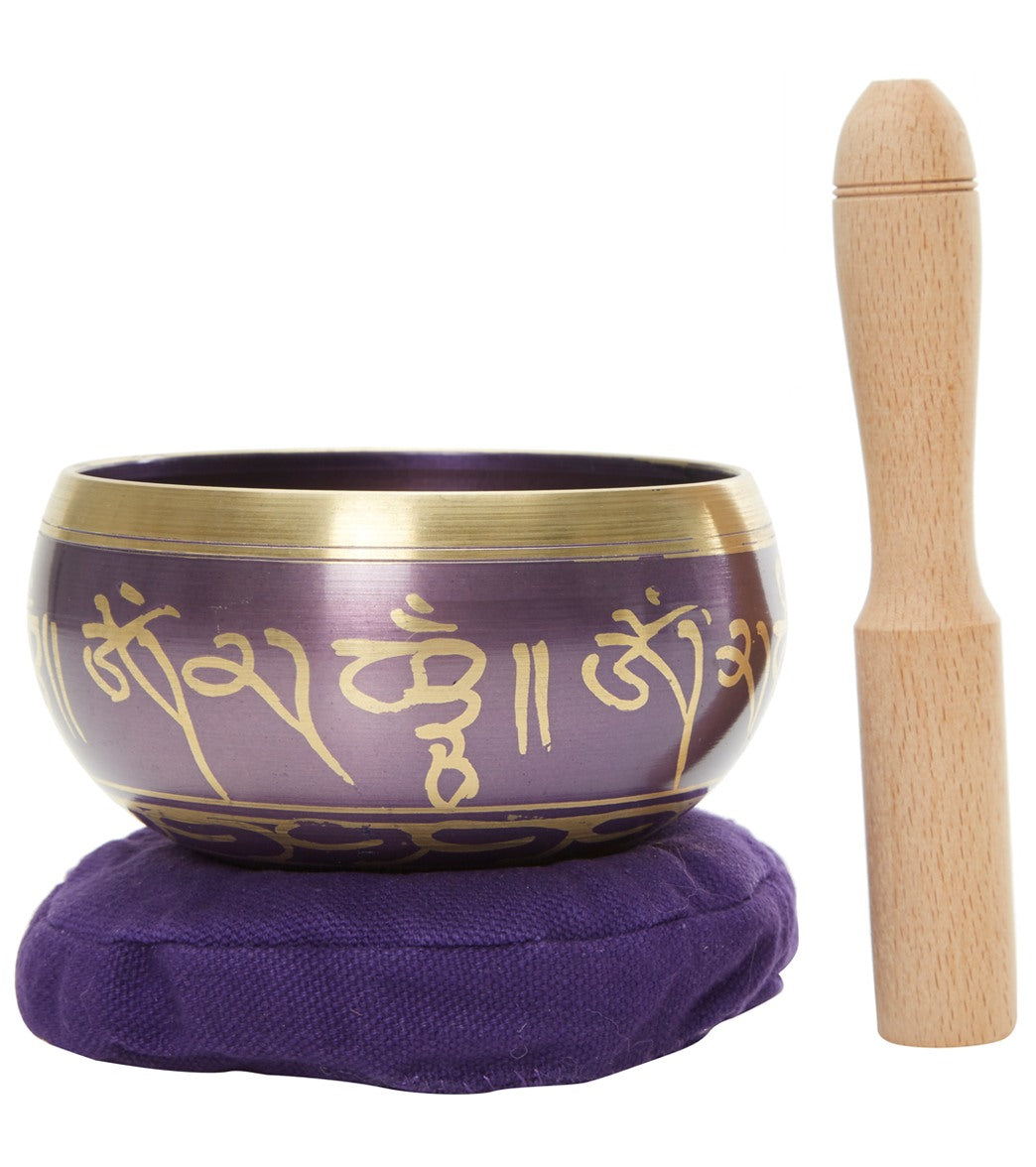 Sacred Space Purple Cast Tibetan Singing Bowl 4"