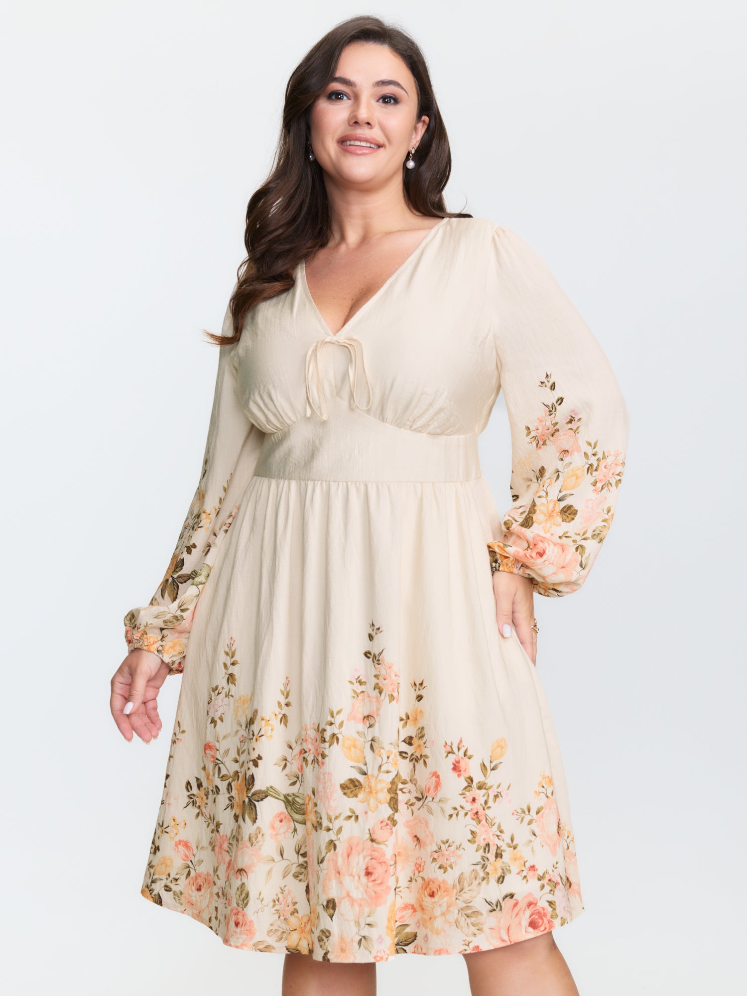 Floral Fiesta Adjustable Bodice Mini Dress