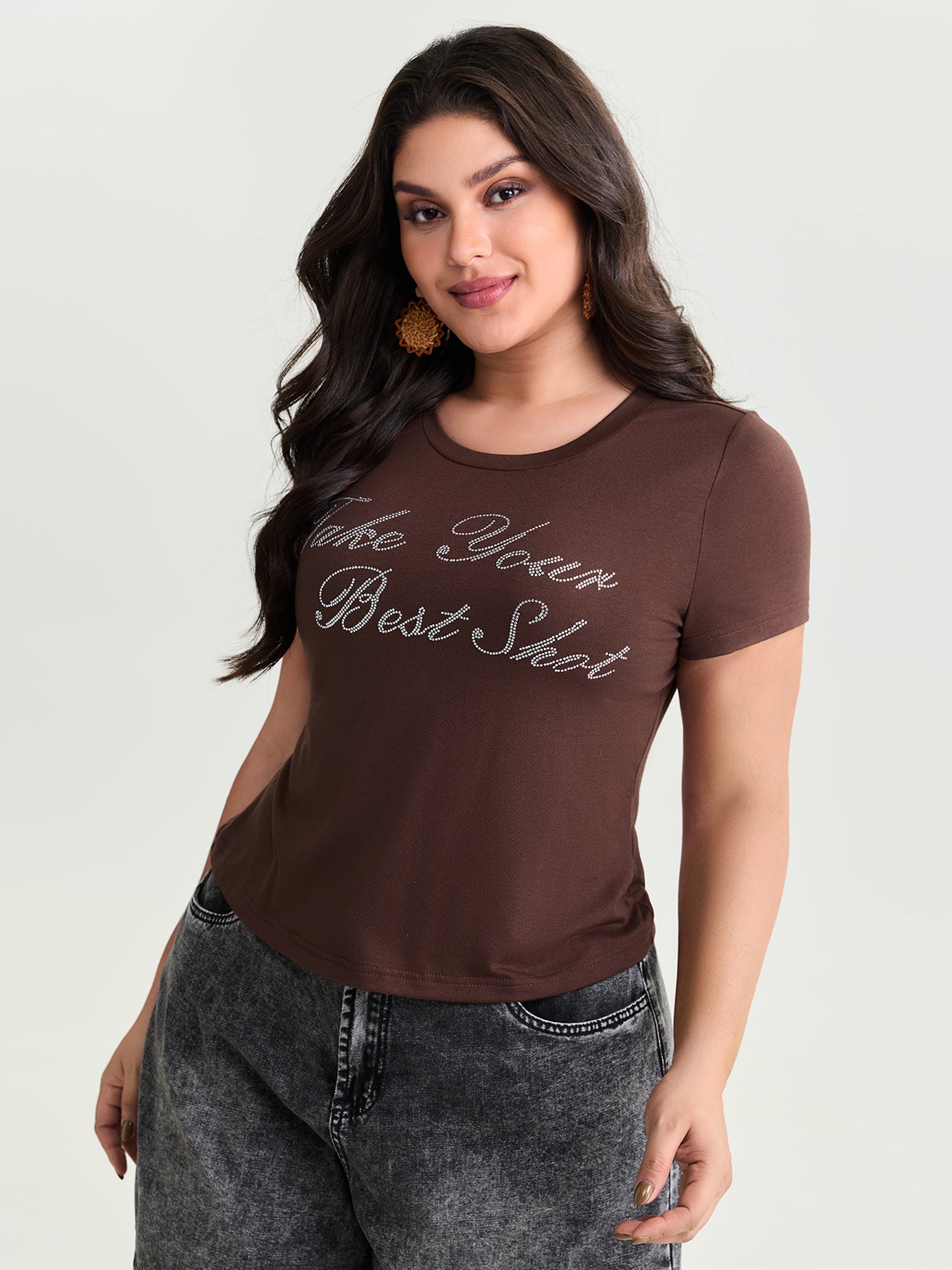 Your Best Shot Stretchy Sequin T-Shirt