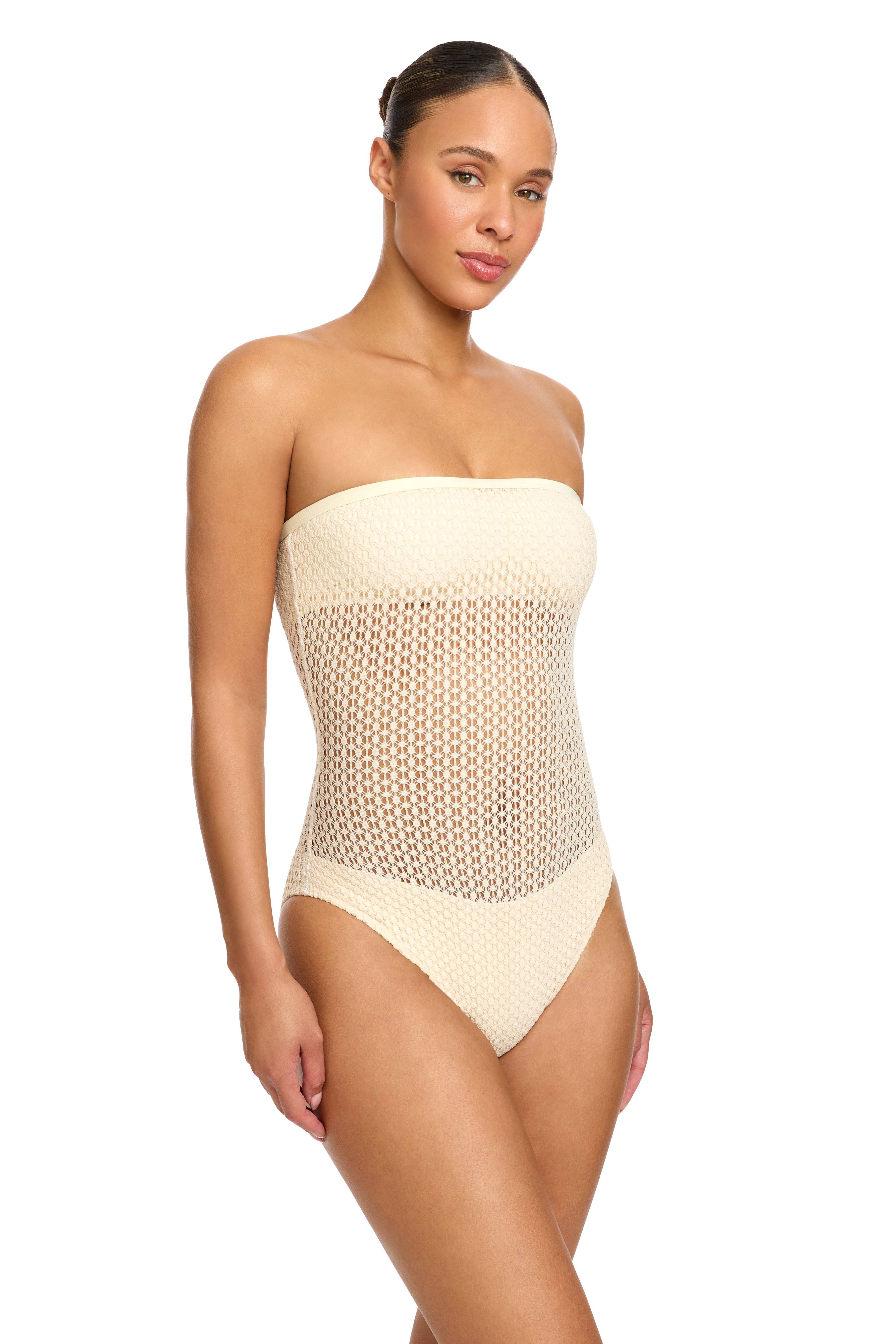 Robin Piccone Bisque Charlotte Bandeau One Piece