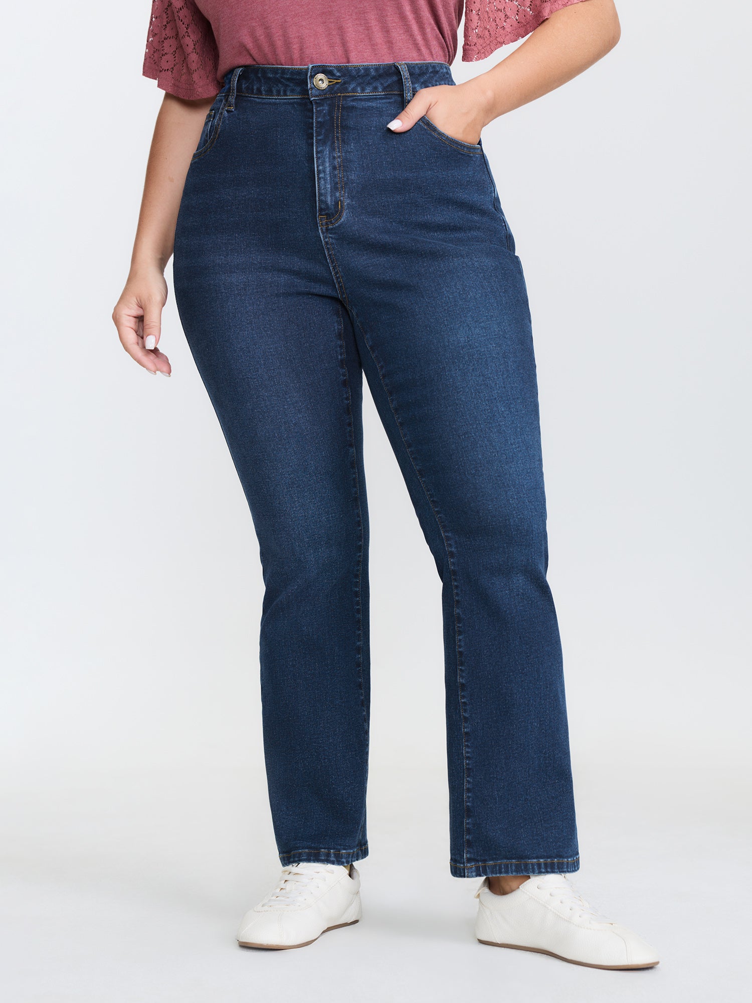 Supersoft Mid-Rise Bootcut Jeans