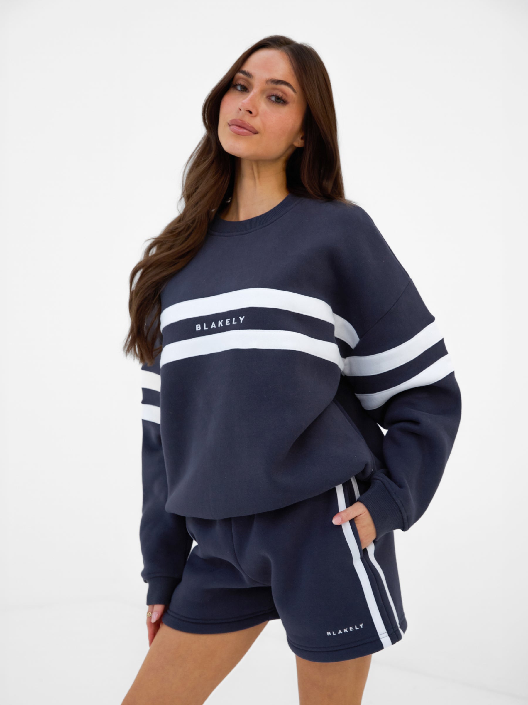 Amber Oversized Jumper - True Navy