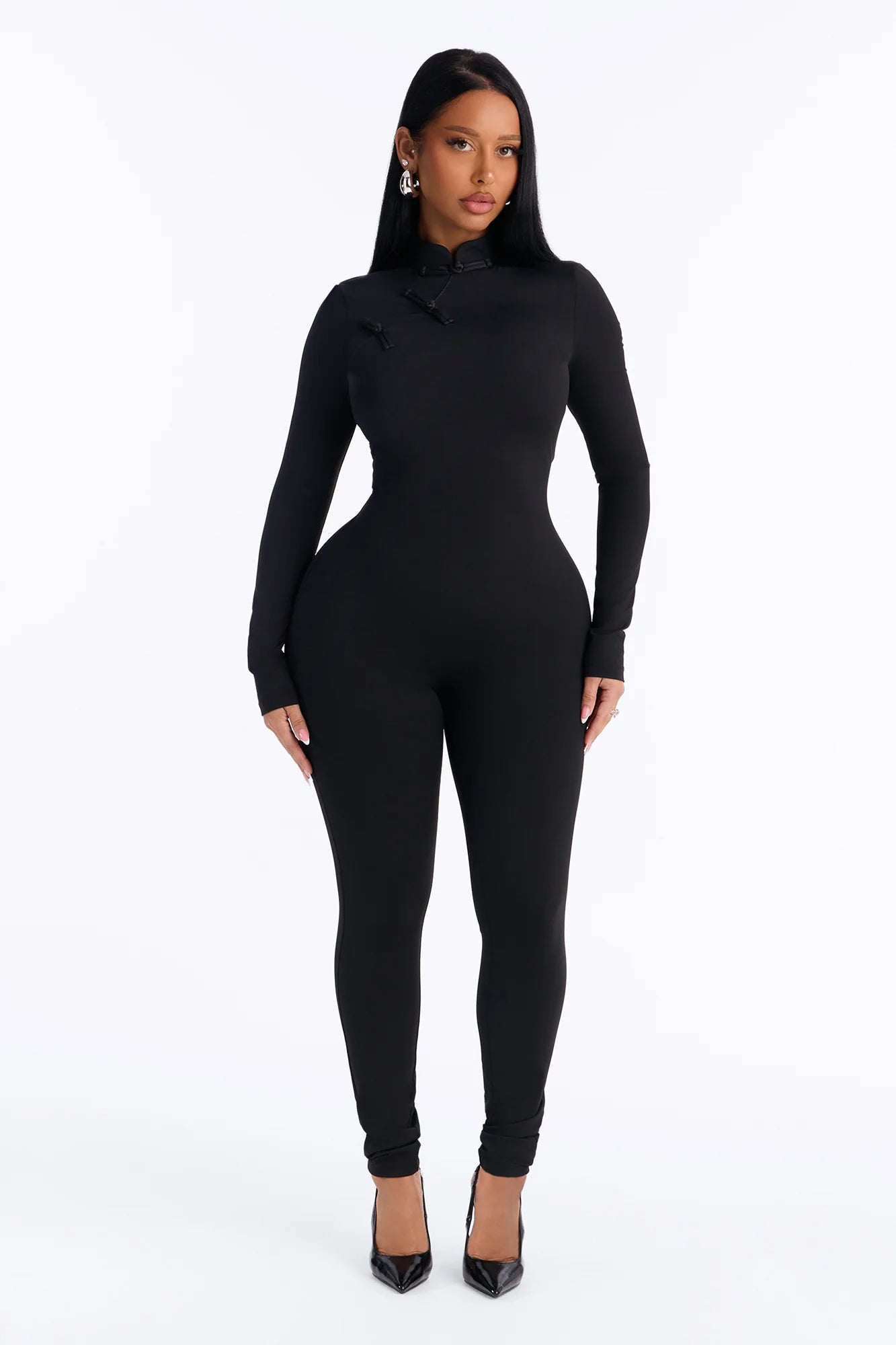 Pretty Little Problem Skinny Leg Jumpsuit - Black