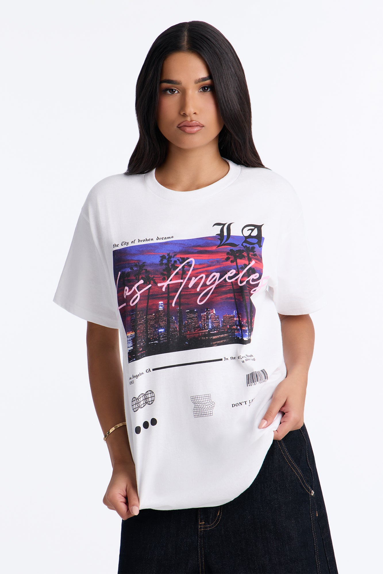 West Side Views Short Sleeve Tee - White