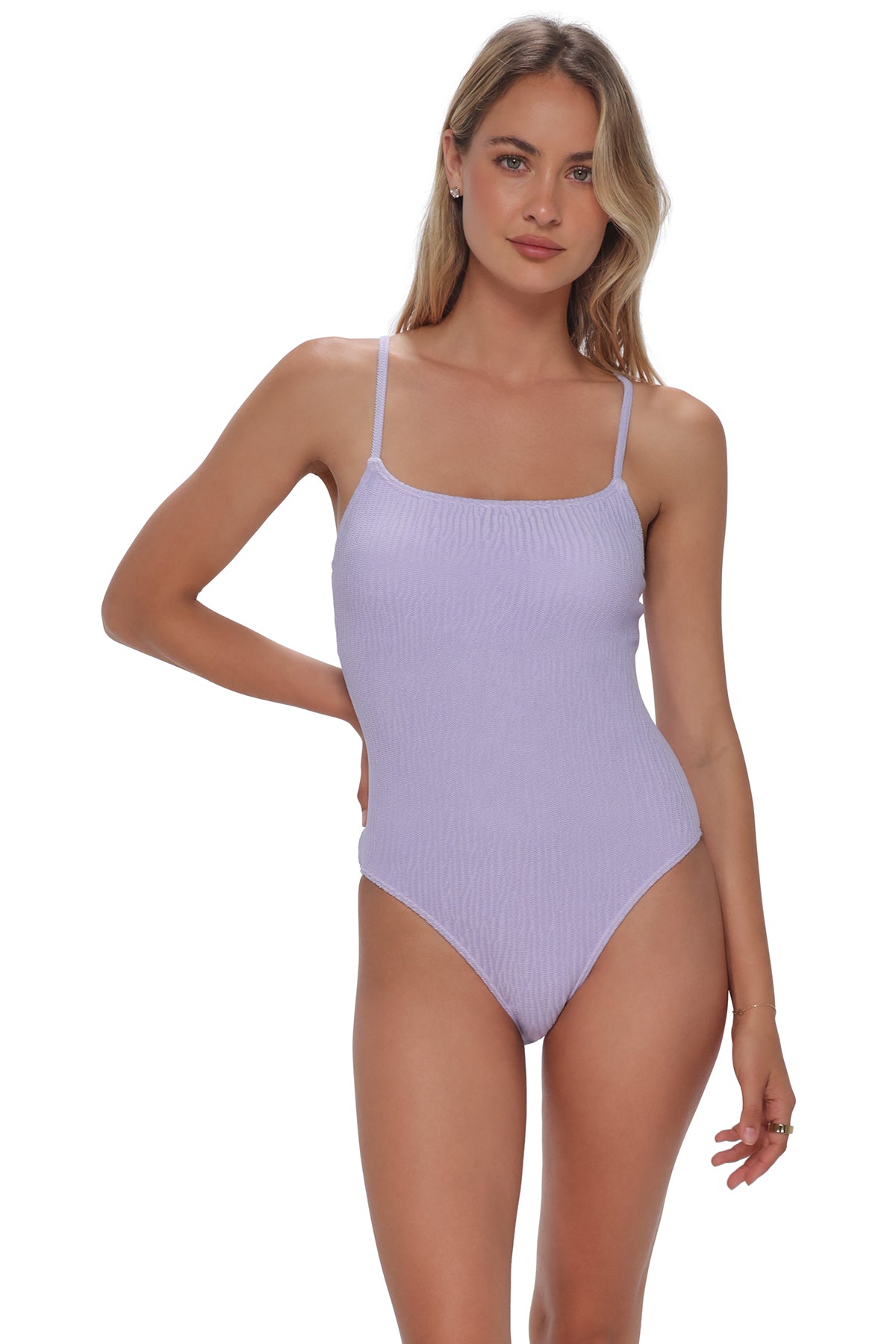 Pacifica by Sunsets Lilac Scrunch Ariel One Piece